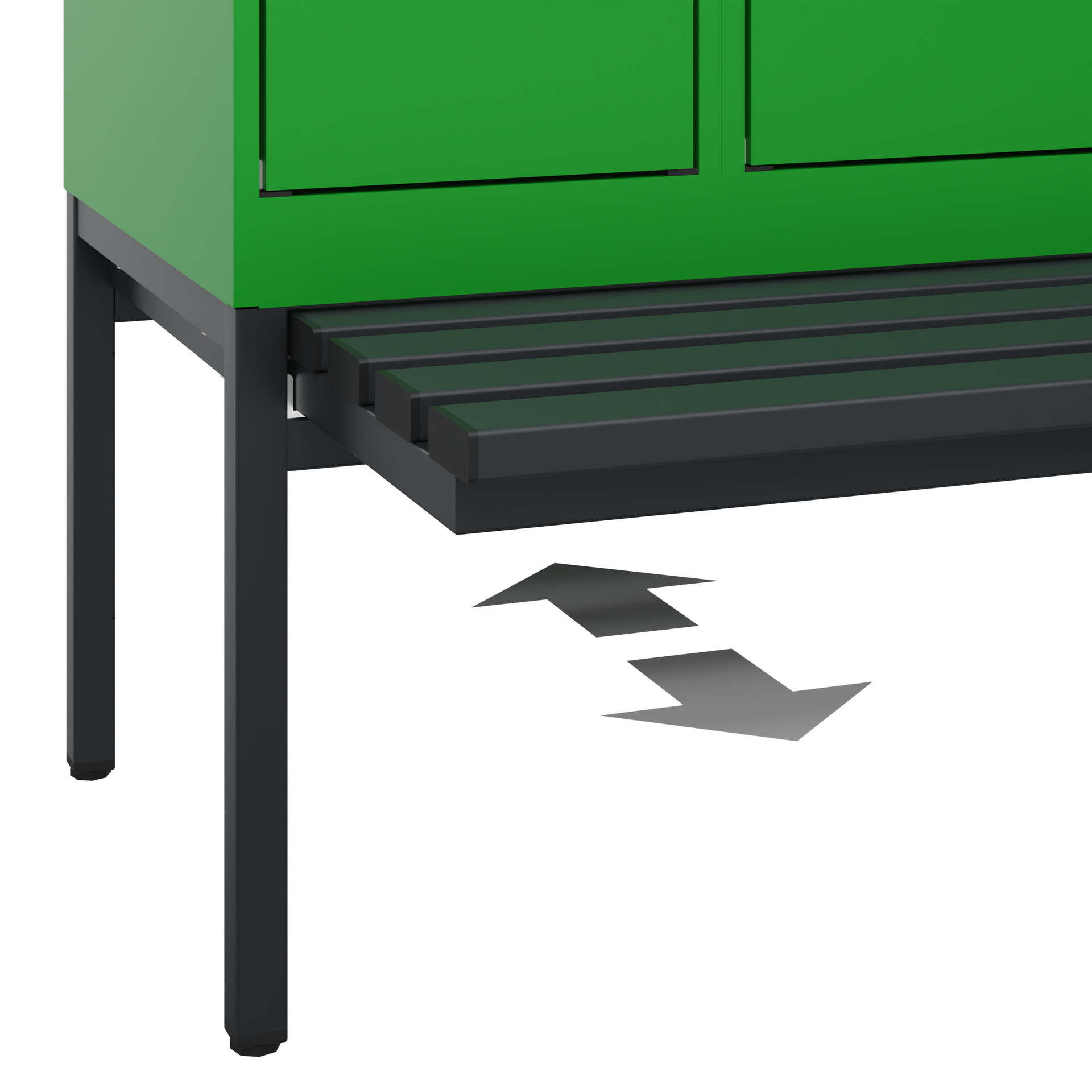 C+P Spind Evolo PLUS, Bank, 1 Abteil, 2120x300x815mm