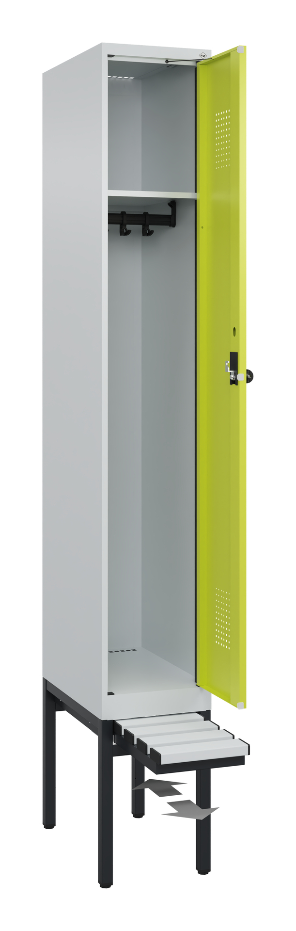 C+P Spind Evolo PLUS, Bank, 1 Abteil, 2120x300x815mm