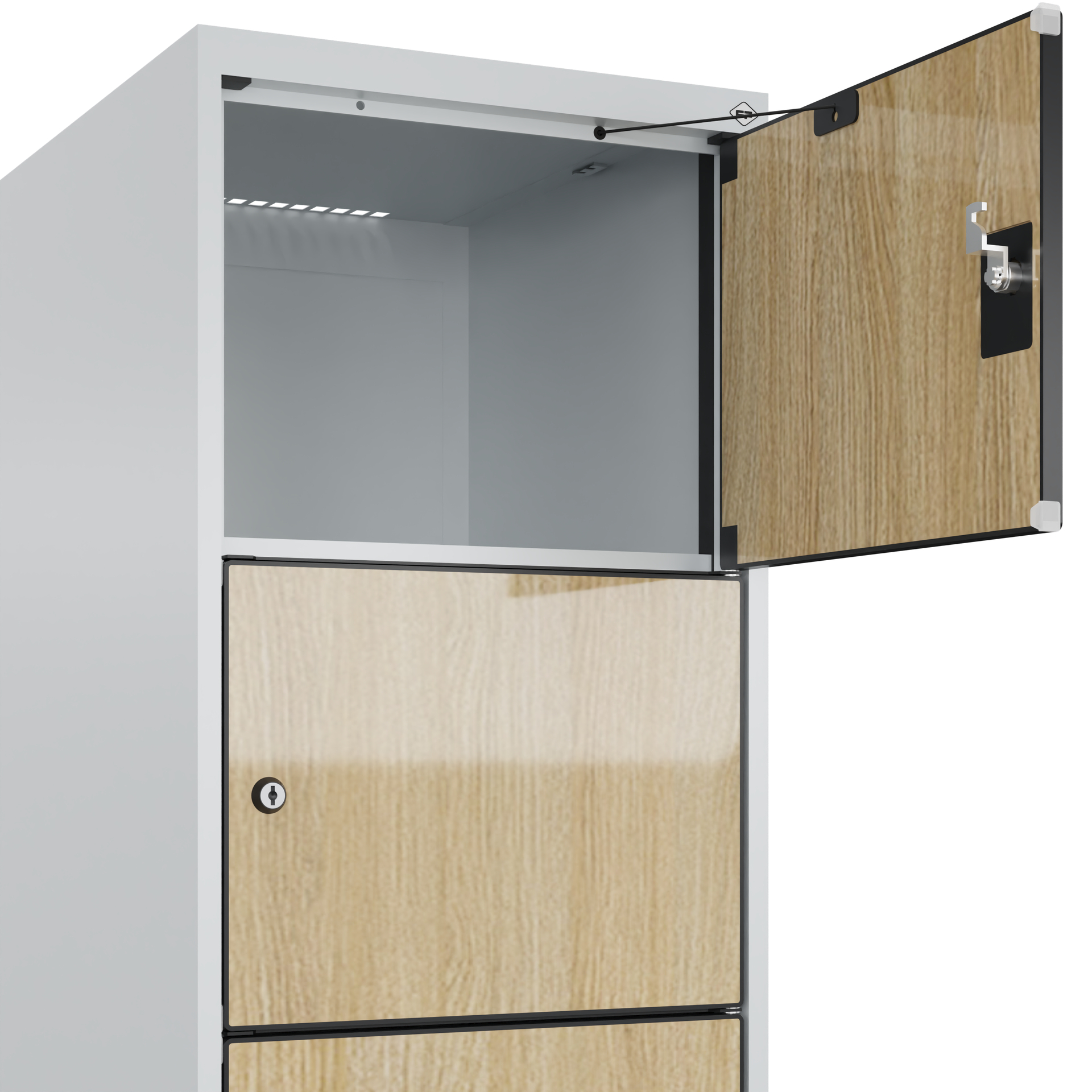 C+P Schlie�fachschrank Evolo PLUS, Sockel, 6 F�cher, 1950x400x500mm