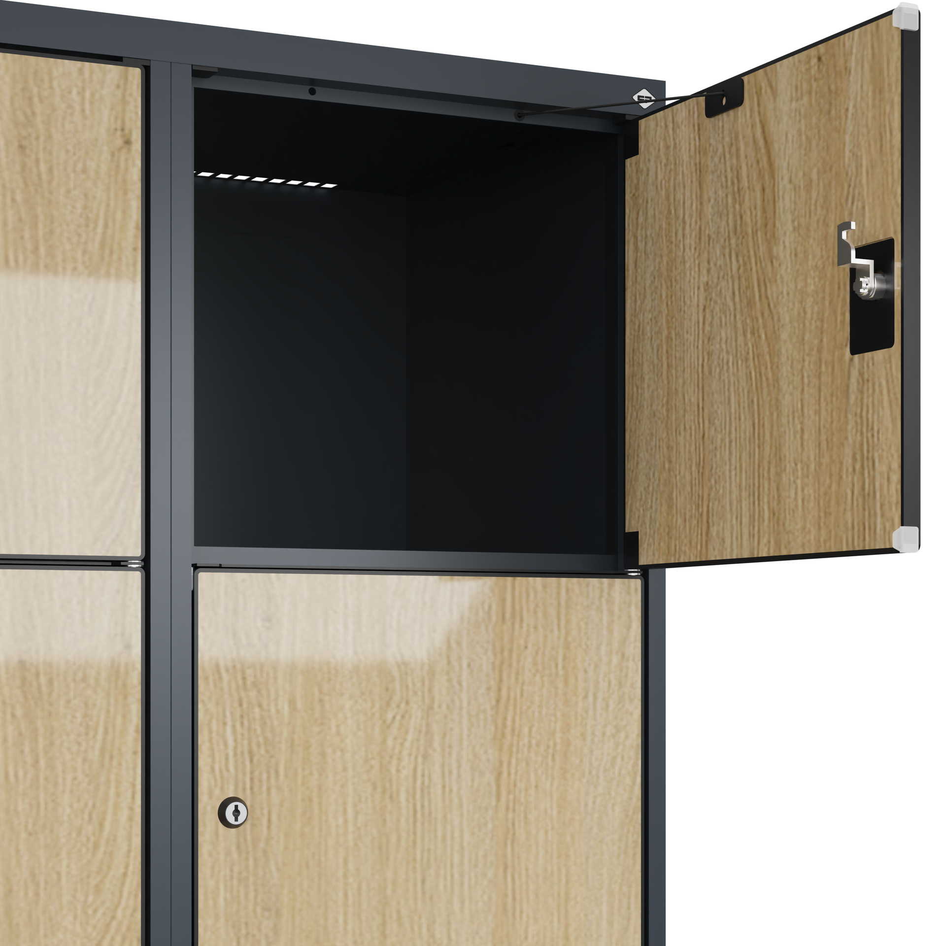 C+P Schlie�fachschrank Evolo PLUS, 15 F�cher, 1850x1200x500mm
