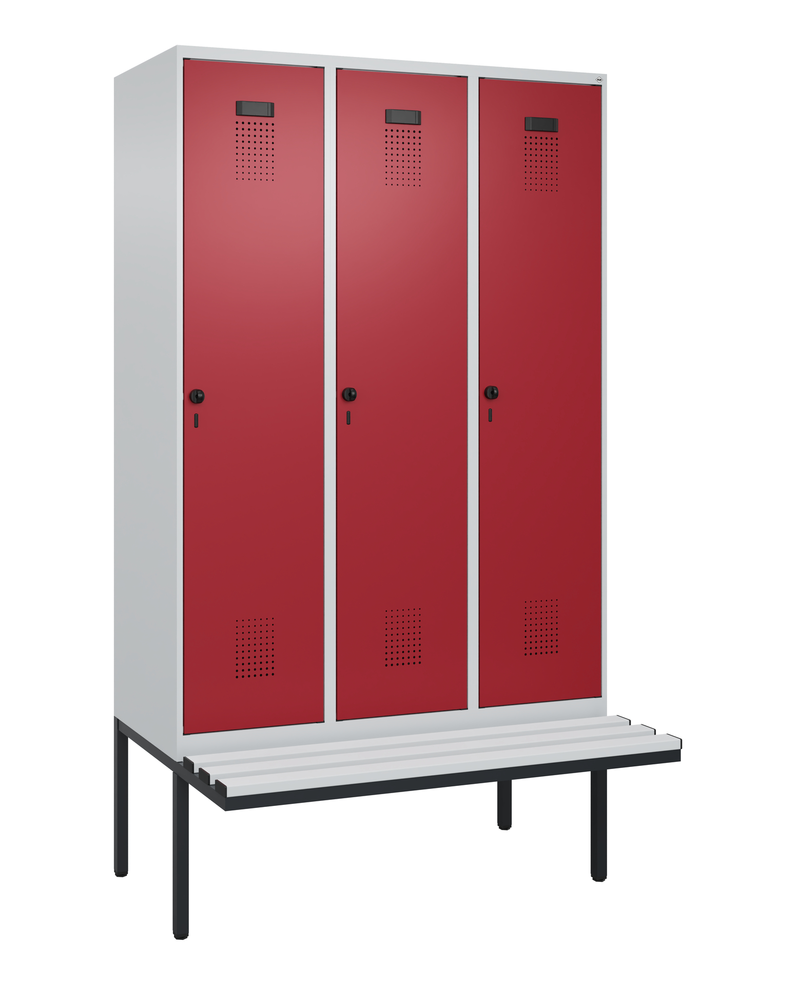 C+P Spind Evolo PLUS, Bank, 3 Abteile, 2120x1200x8