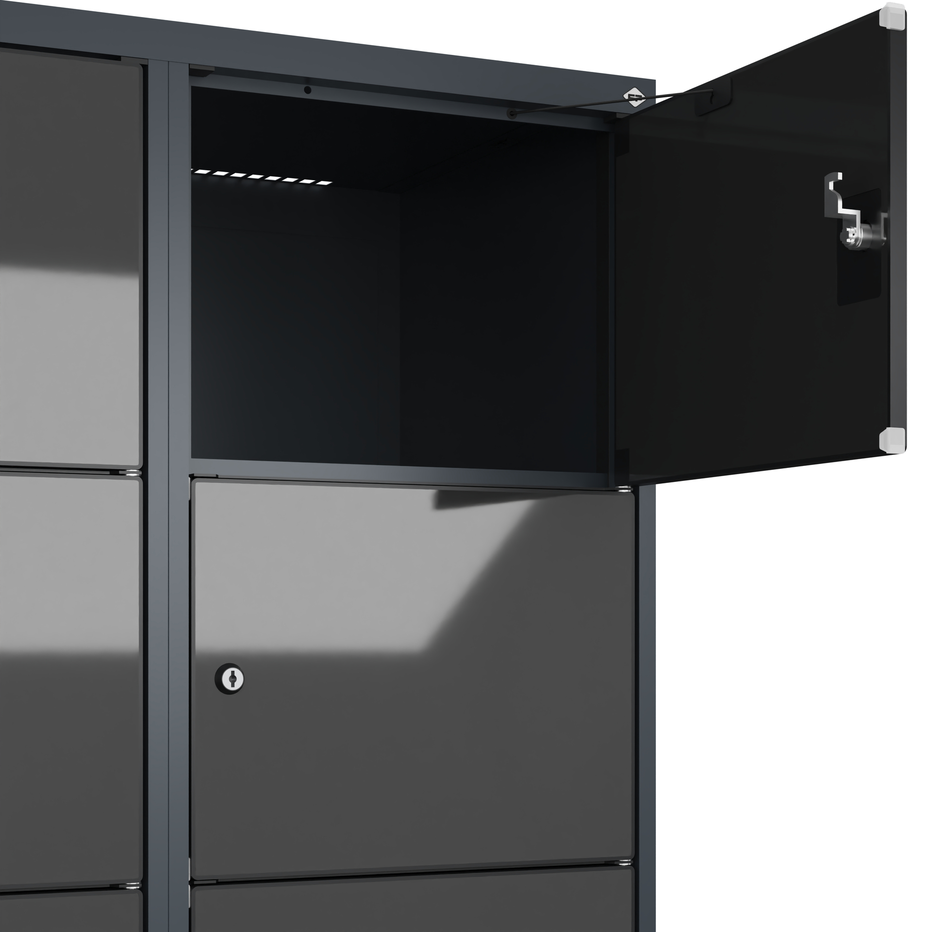 C+P Schlie�fachschrank Evolo PLUS, 12 F�cher, 1850x800x500mm