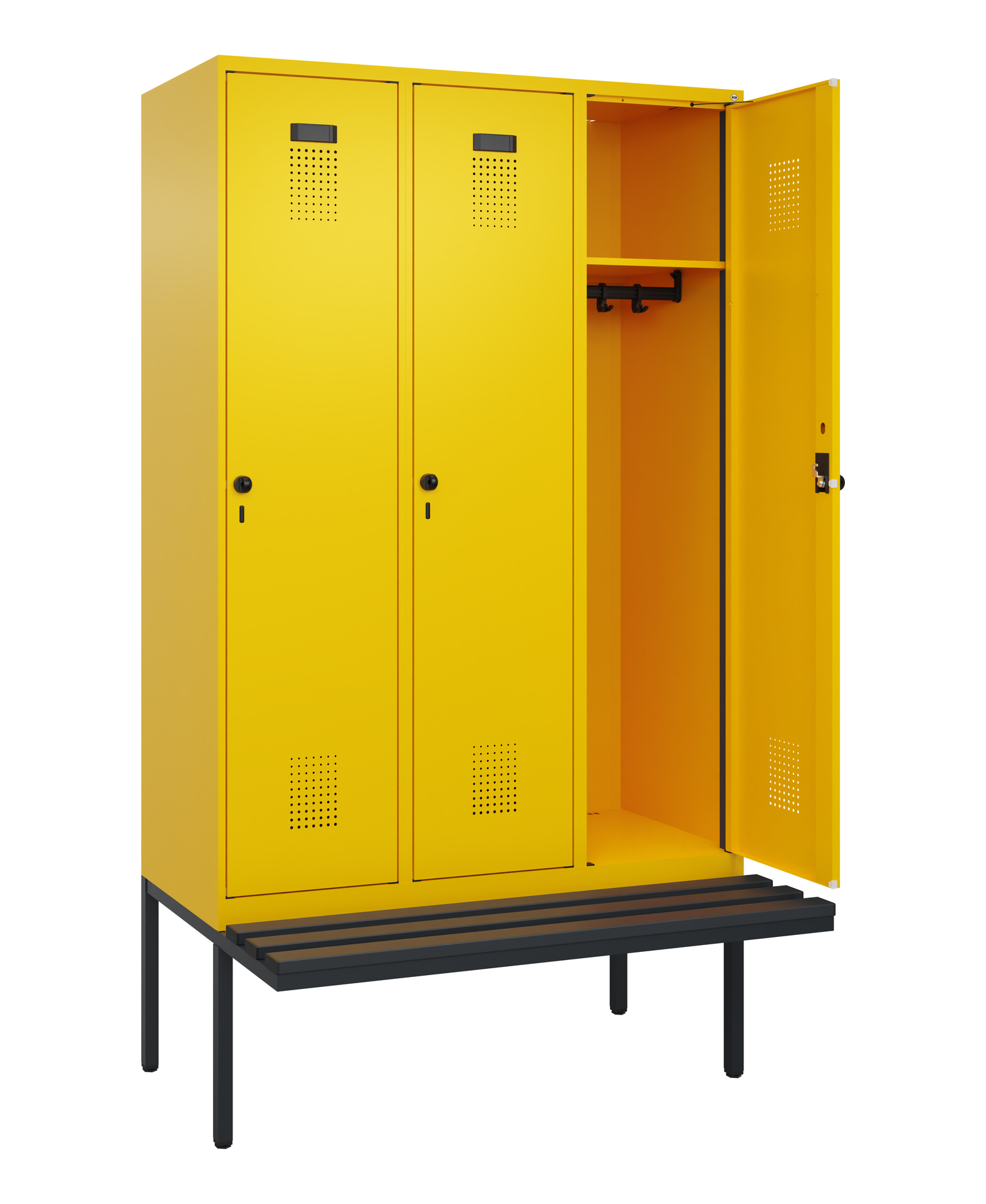 C+P Spind Evolo PLUS, Bank, 3 Abteile, 2120x1200x8