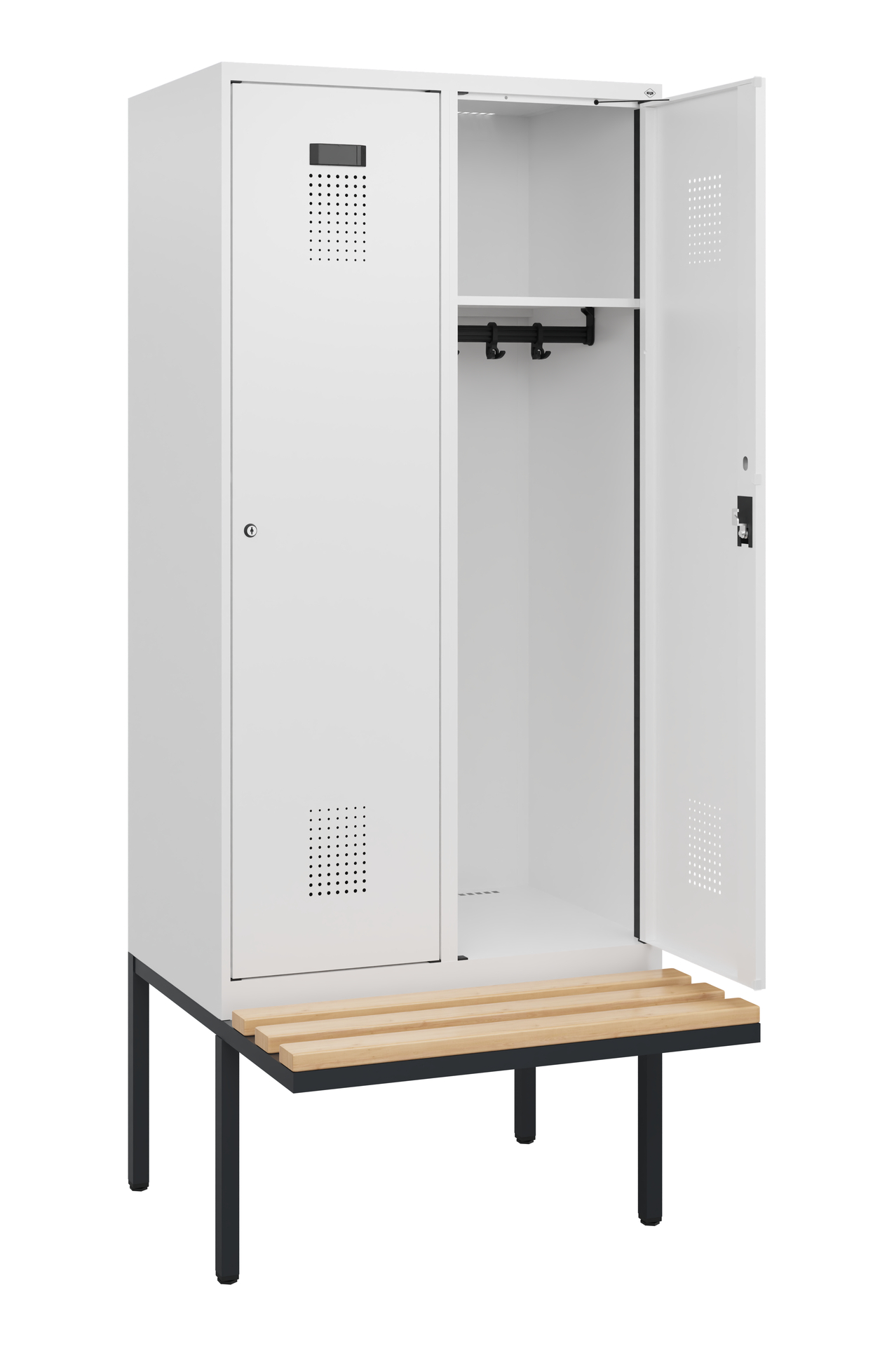C+P Spind Evolo PLUS, Bank, 2 Abteile, 1950x800x81