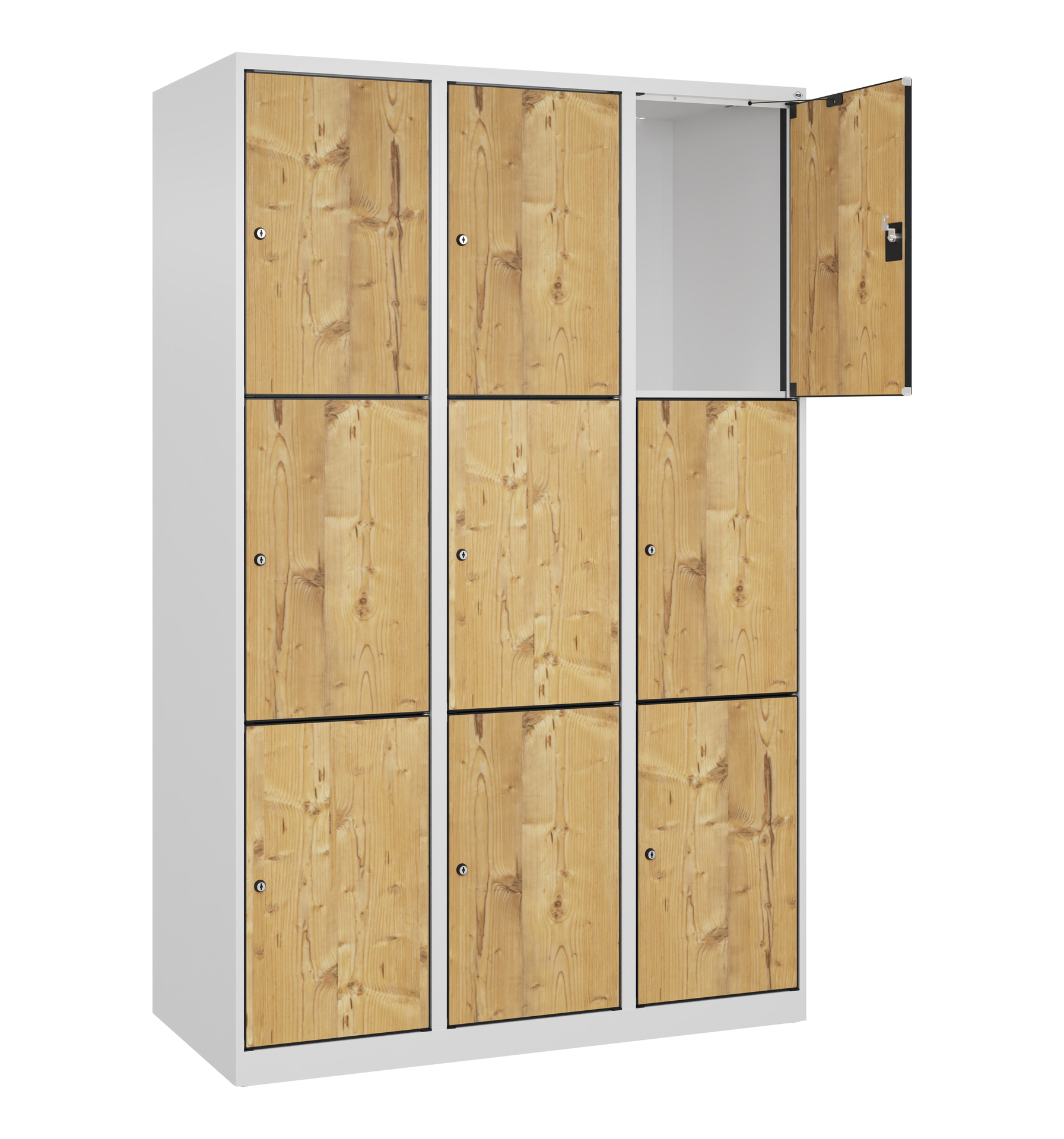 C+P Schlie�fachschrank Evolo PLUS, 9 F�cher, 1850x1200x500mm