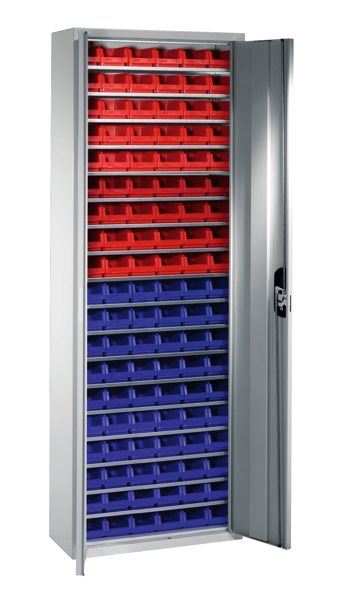 C+P Magazinschrank Serie 13, 1980x700x300mm, 7035/7035
