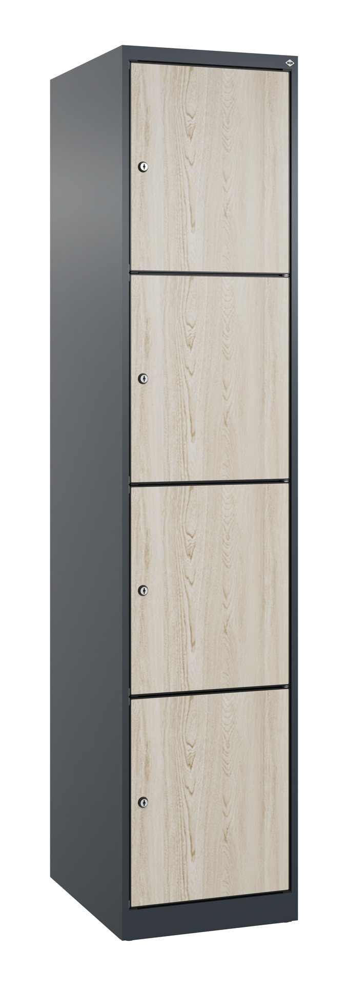 C+P Schlie�fachschrank Evolo PLUS, 4 F�cher, 1850x400x500mm