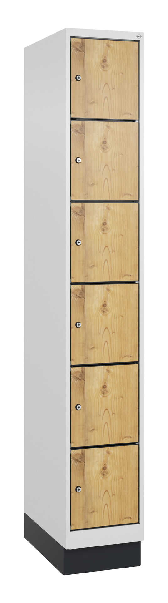 C+P Schlie�fachschrank Evolo PLUS, Sockel, 6 F�cher, 1950x300x500mm