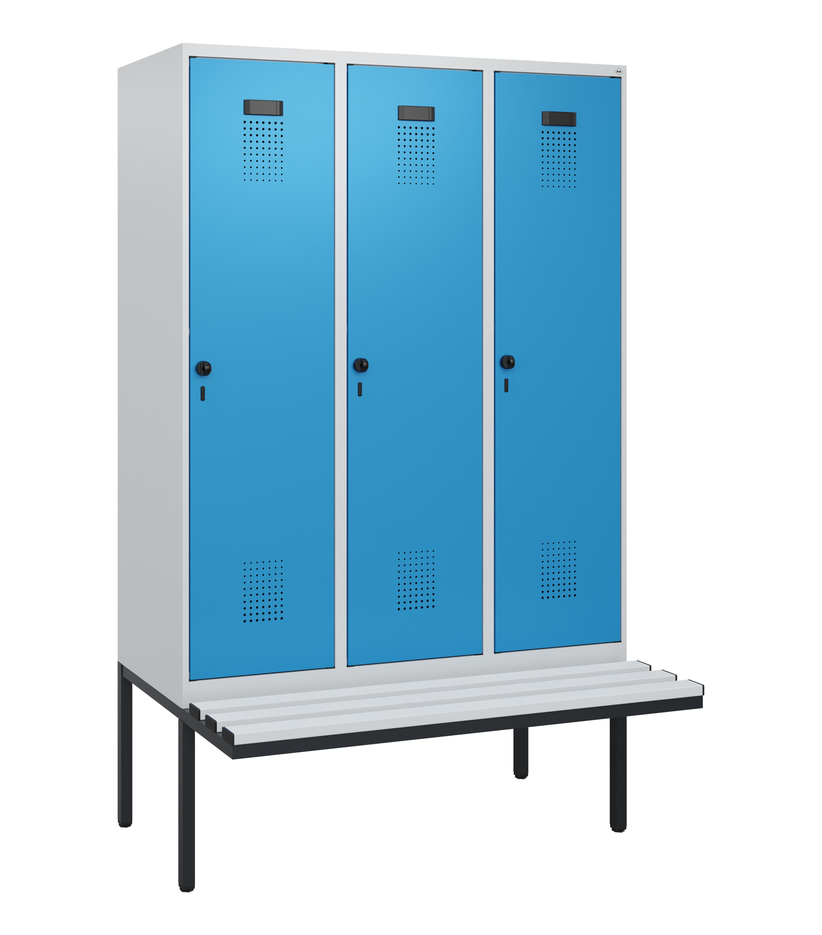 C+P Spind Evolo PLUS, Bank, 3 Abteile, 1950x1200x8