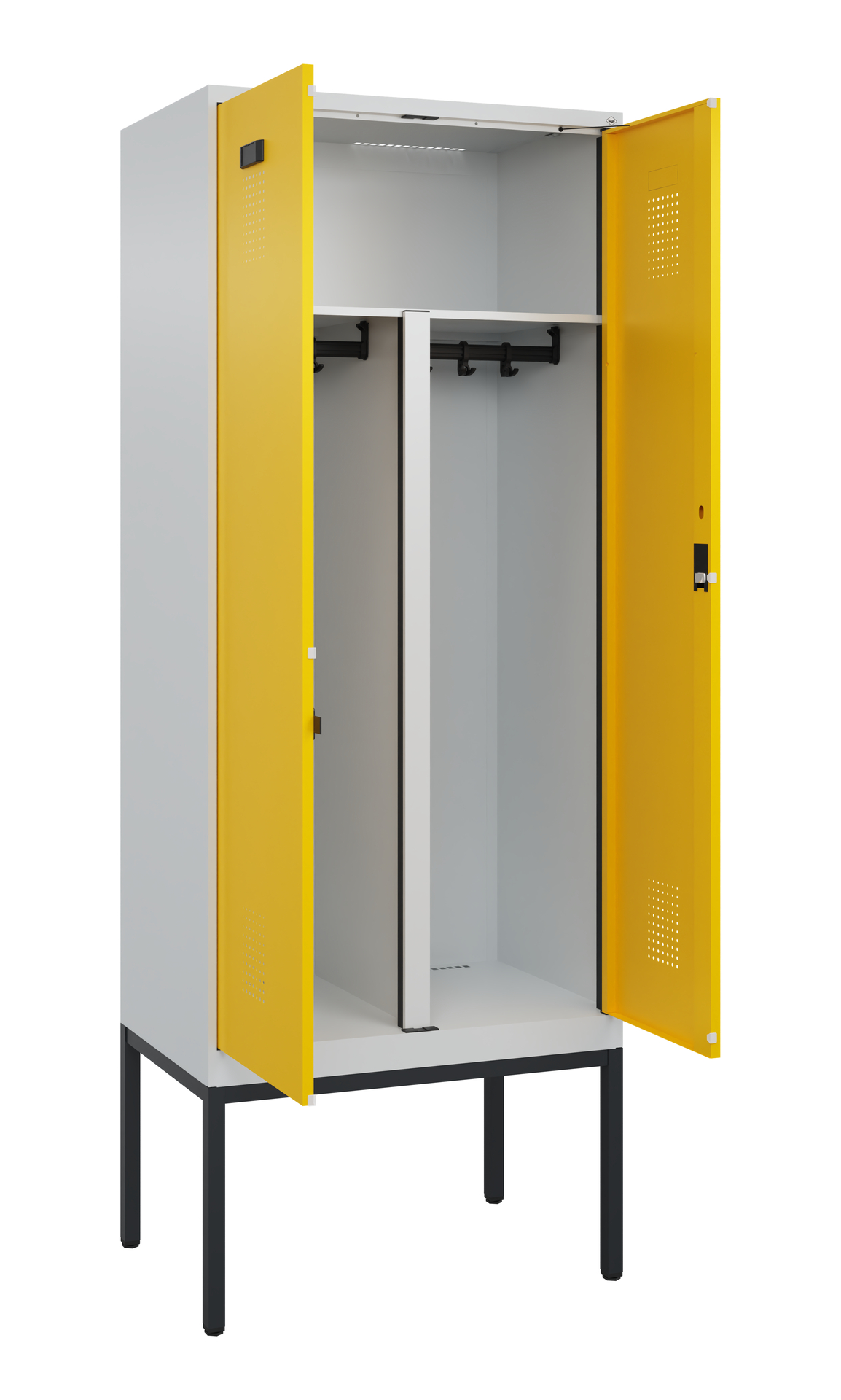 C+P PSA Doppel-Spind Evolo PLUS, Gestell, 2 Abteil