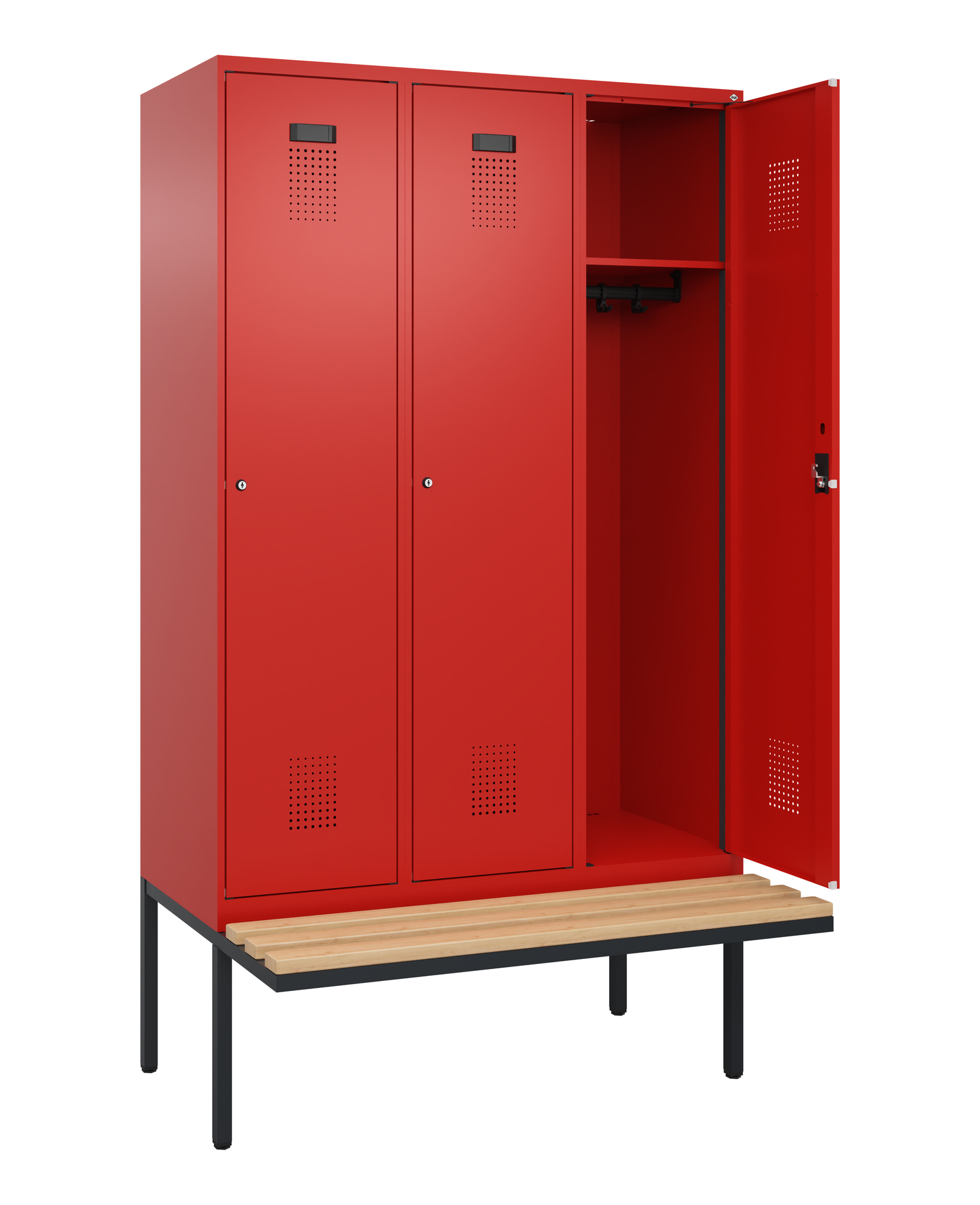 C+P Spind Evolo PLUS, Bank, 3 Abteile, 2120x1200x8