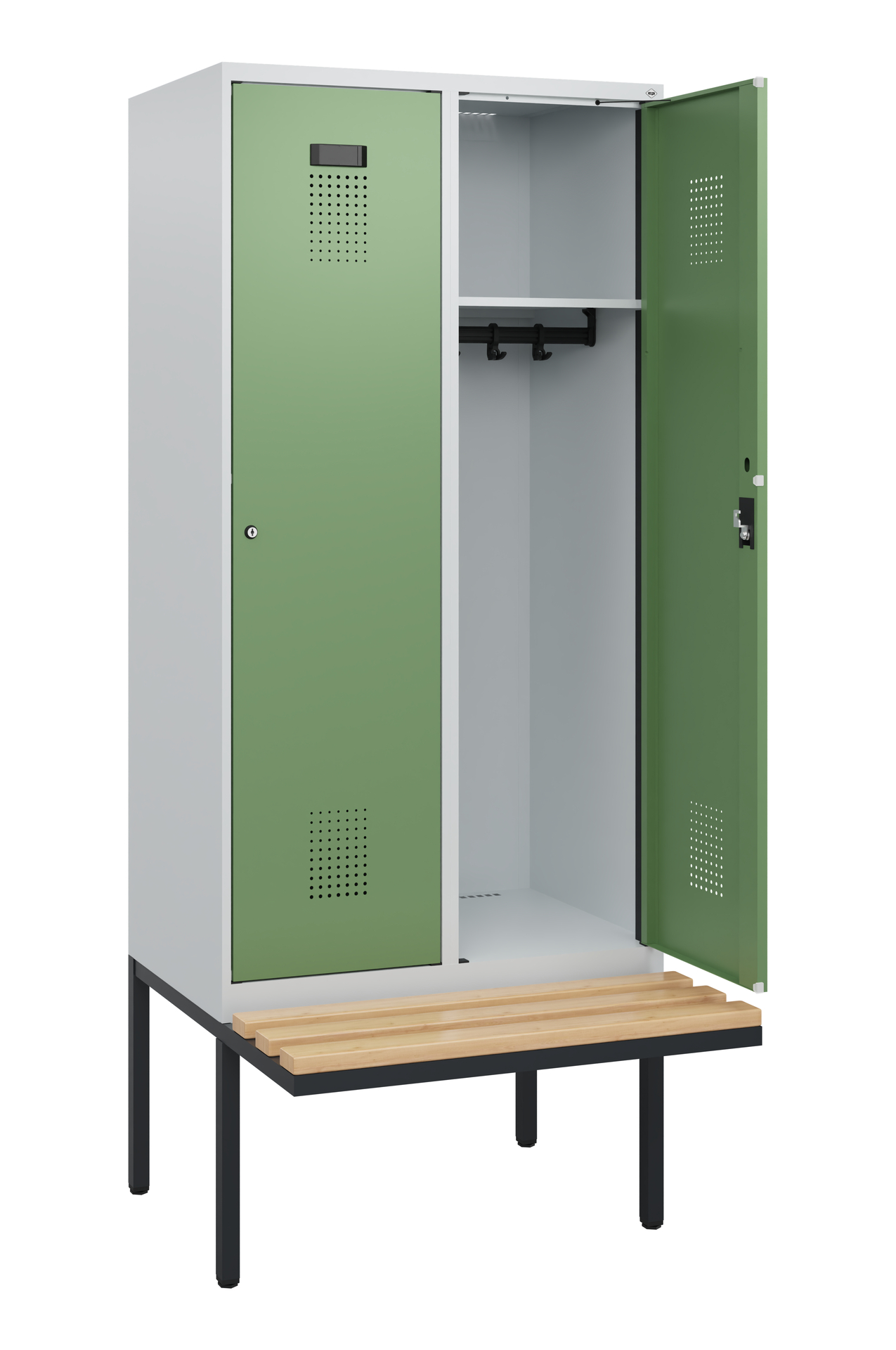 C+P Spind Evolo PLUS, Bank, 2 Abteile, 1950x800x81