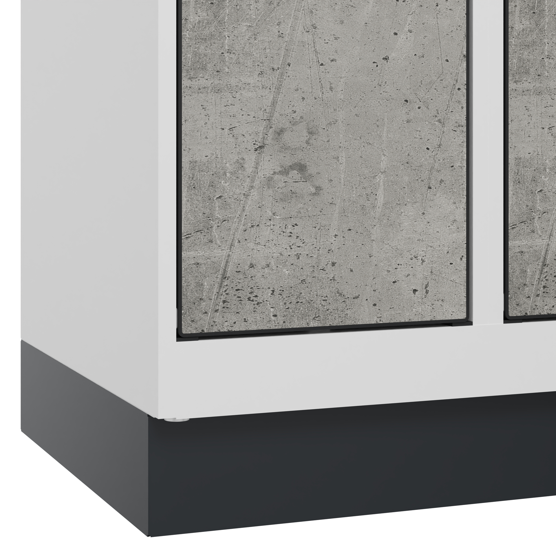 C+P Schlie�fachschrank Evolo PLUS, Sockel, 20 F�cher, 1950x1200x500mm