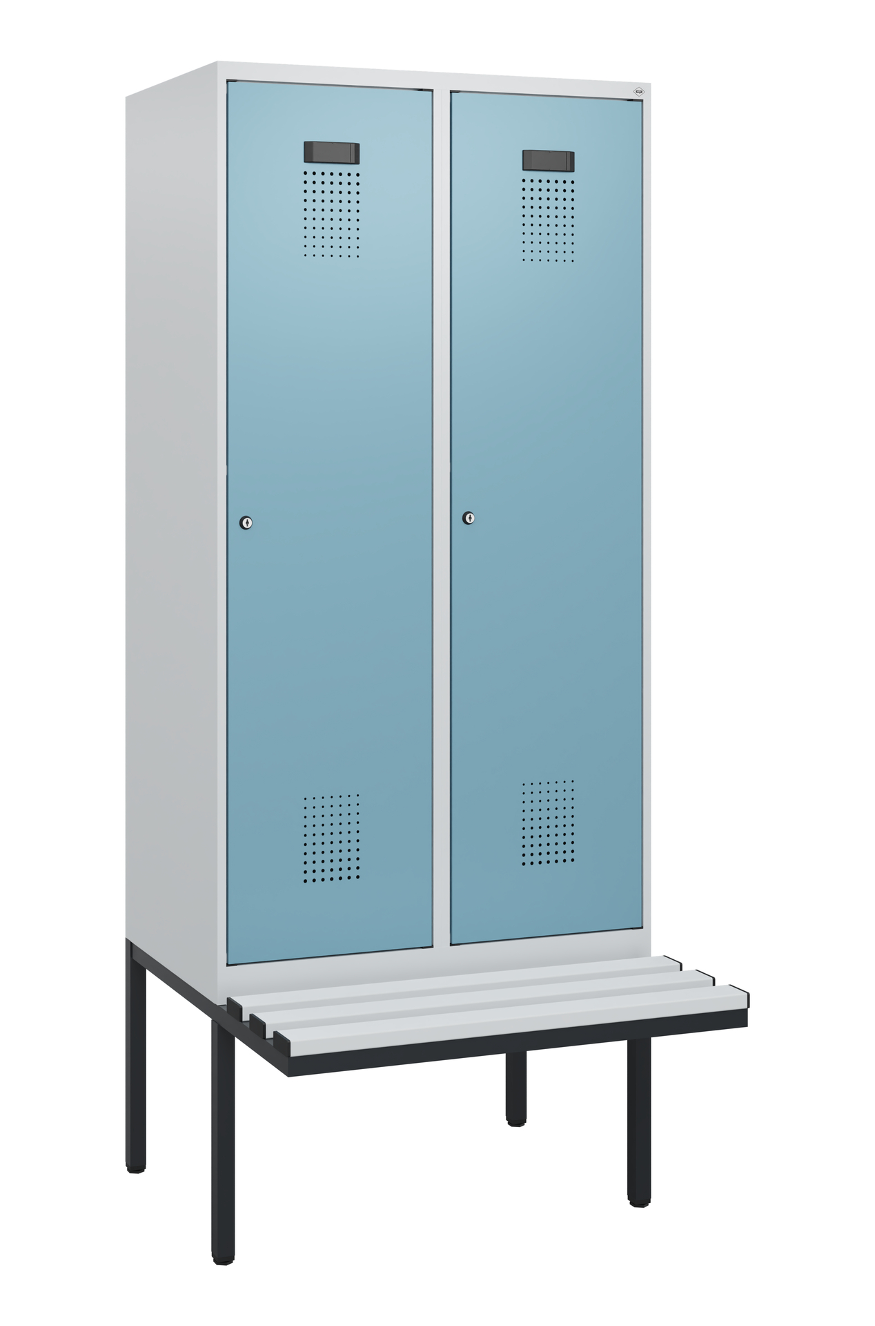 C+P Spind Evolo PLUS, Bank, 2 Abteile, 1950x800x81