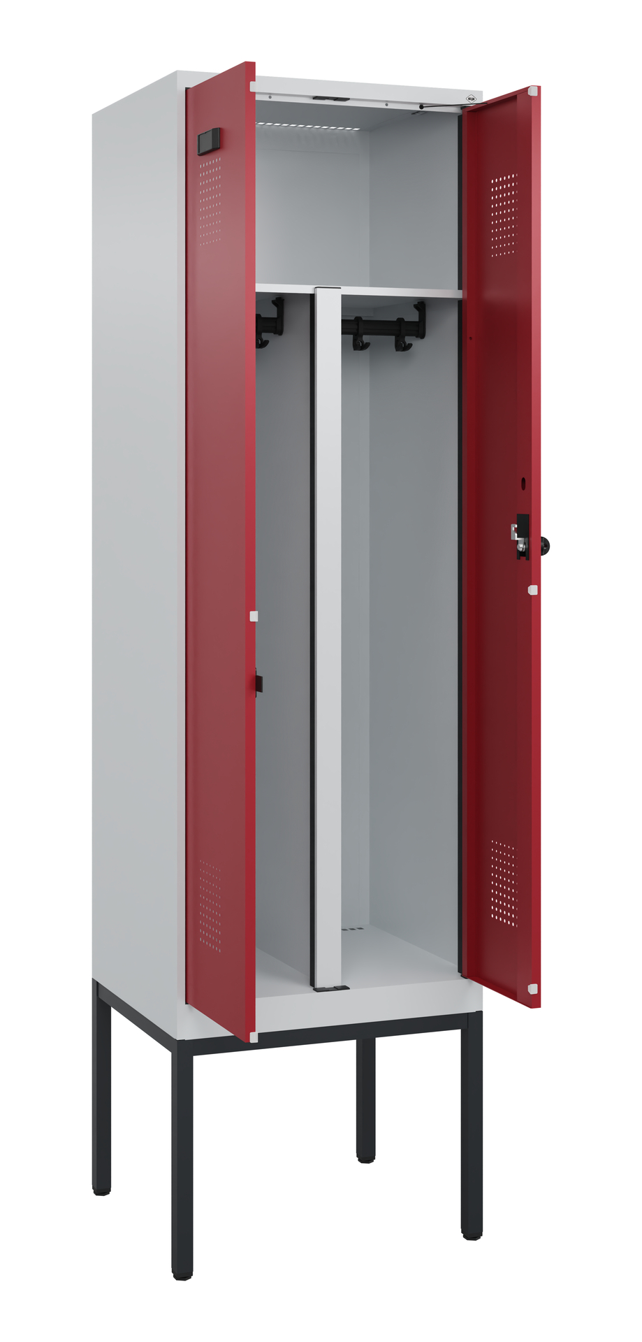 C+P PSA Doppel-Spind Evolo PLUS, Gestell, 2 Abteil
