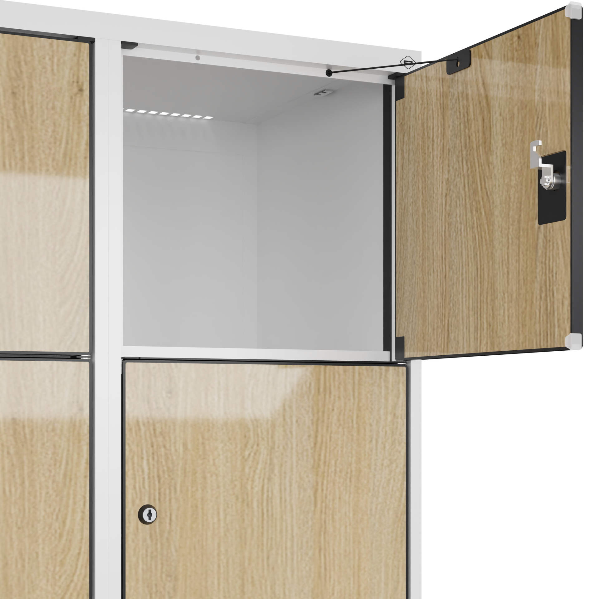 C+P Schlie�fachschrank Evolo PLUS, Sockel, 10 F�cher, 1950x800x500mm