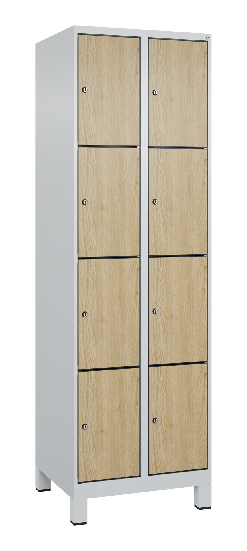 C+P Schlie�fachschrank Evolo PLUS, F��e, 8 F�cher, 1950x600x500mm