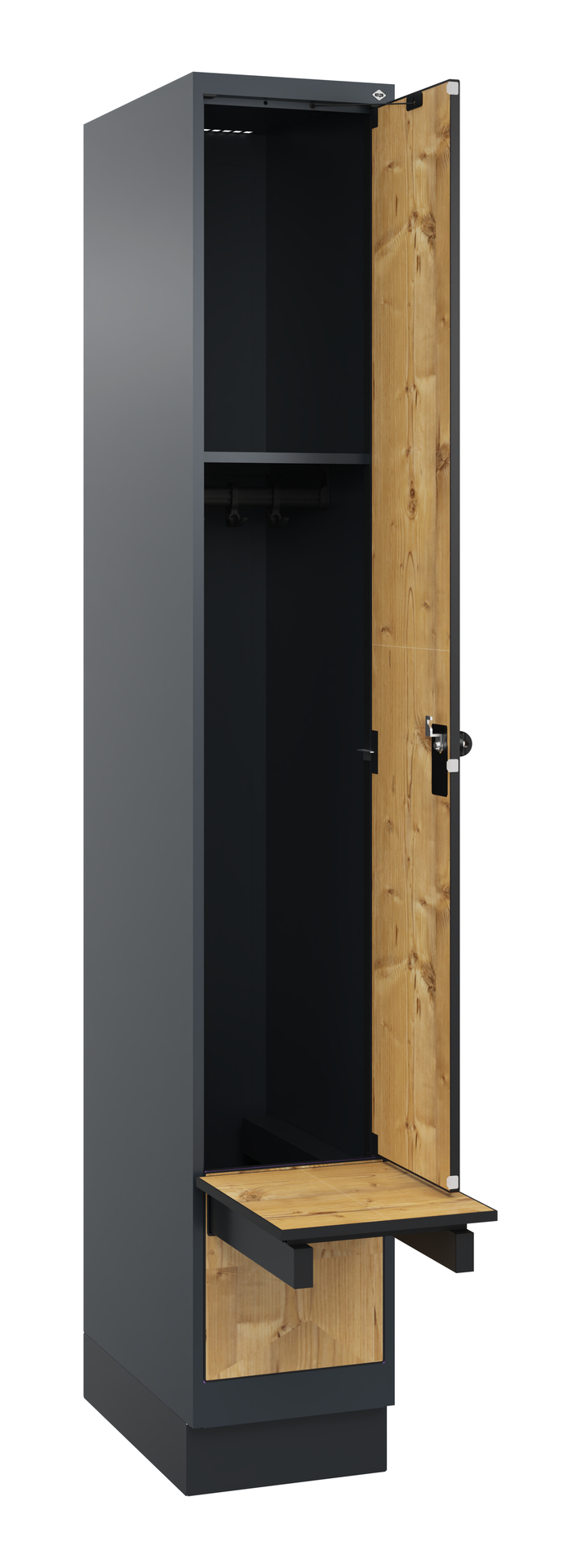 C+P Spind Evolo PLUS, Bank, 1 Abteil, 1950x300x815mm C+P Spind Evolo PLUS, Bank, 1 Abteil, 1950x300x815mm