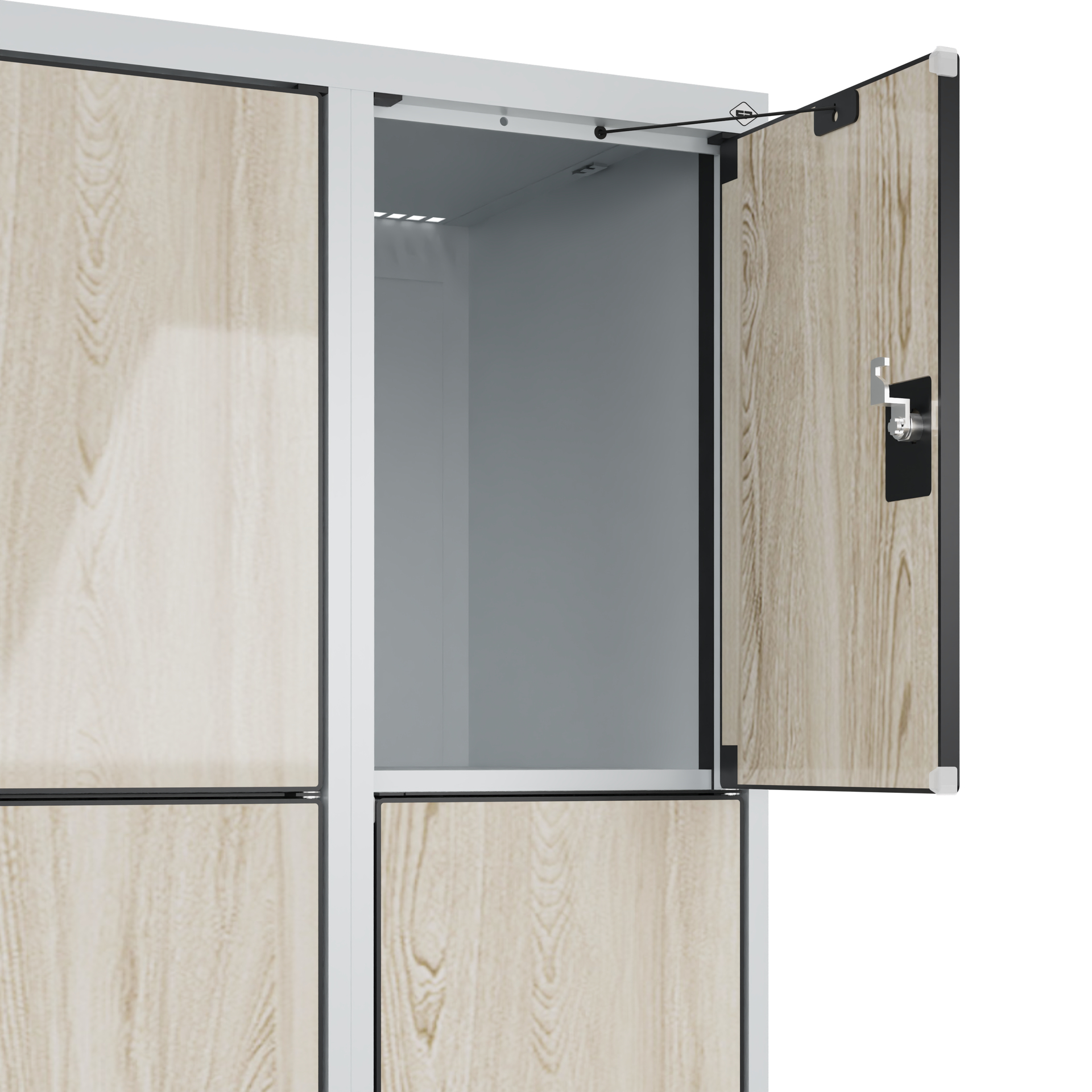 C+P Schlie�fachschrank Evolo PLUS, Sockel, 12 F�cher, 1950x900x500mm