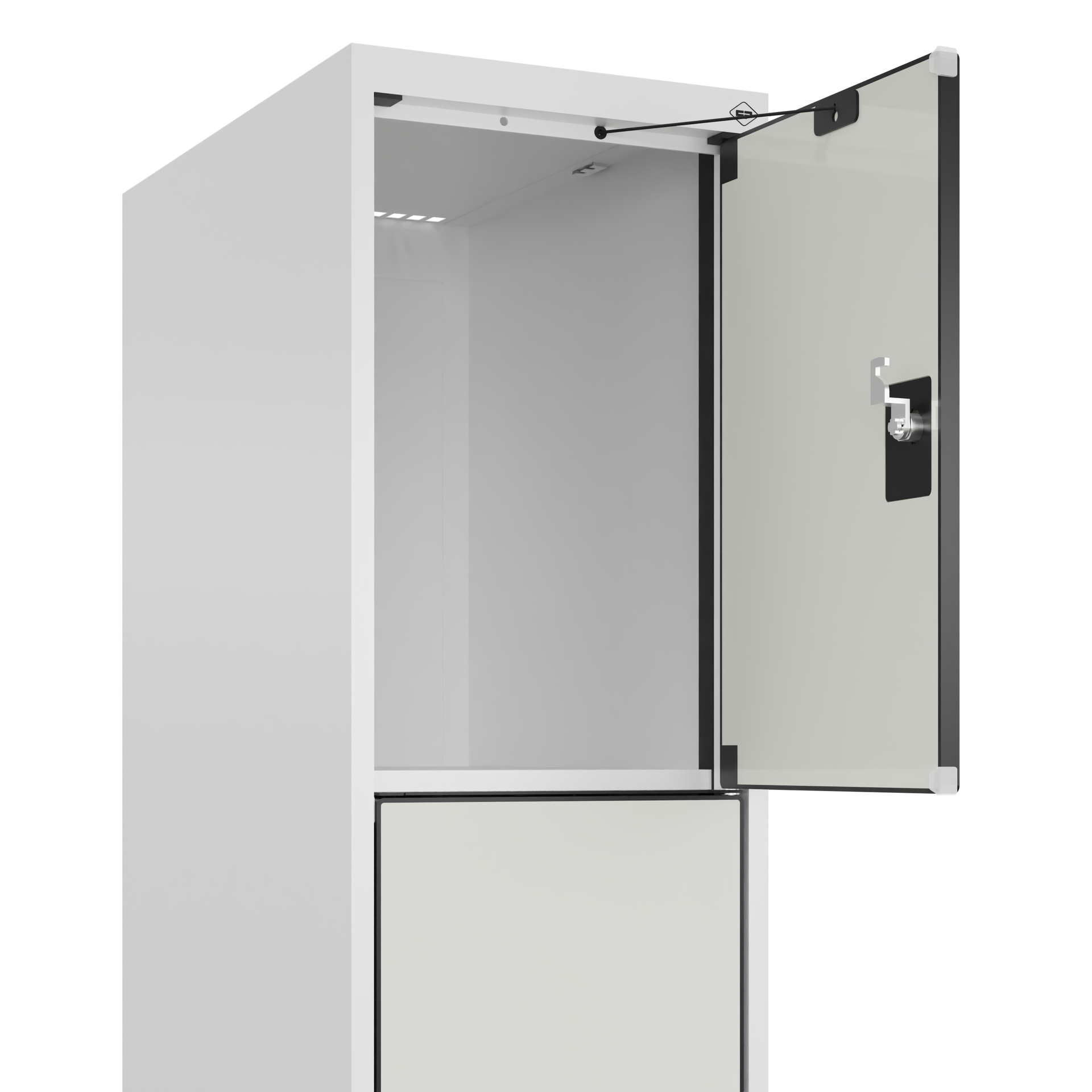 C+P Schlie�fachschrank Evolo PLUS, F��e, 4 F�cher, 1950x300x500mm