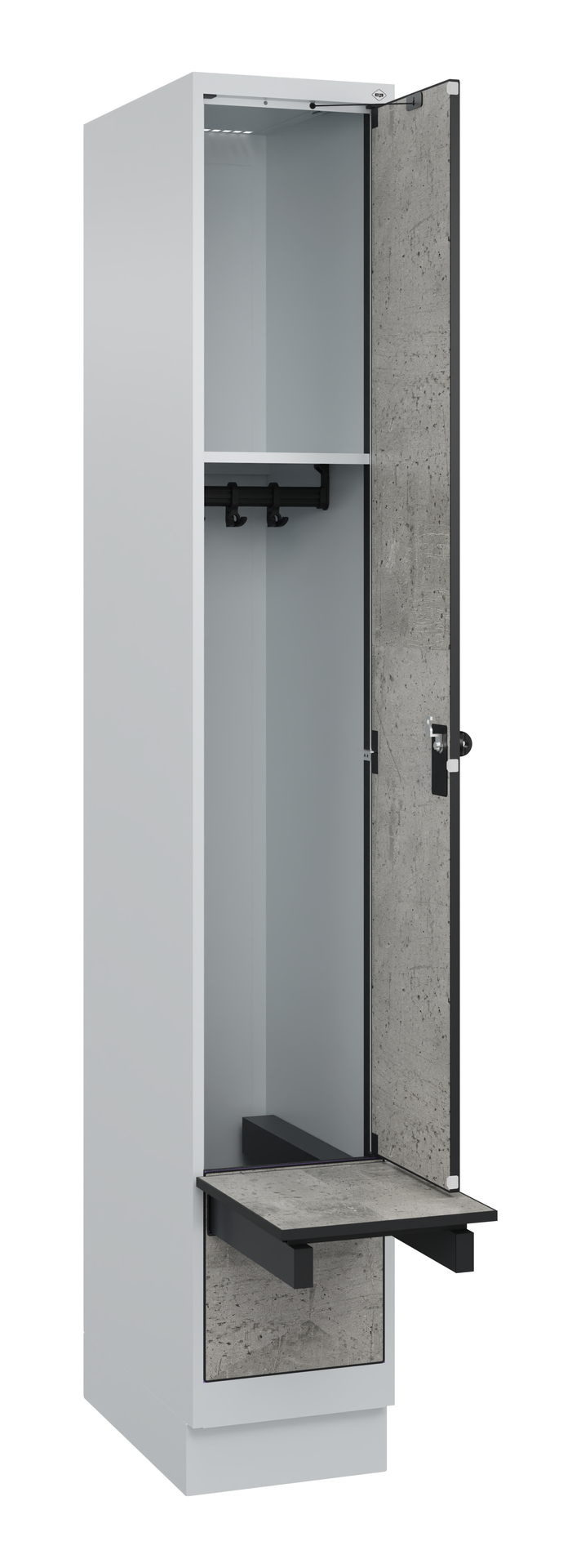 C+P Spind Evolo PLUS, Bank, 1 Abteil, 1950x300x815mm