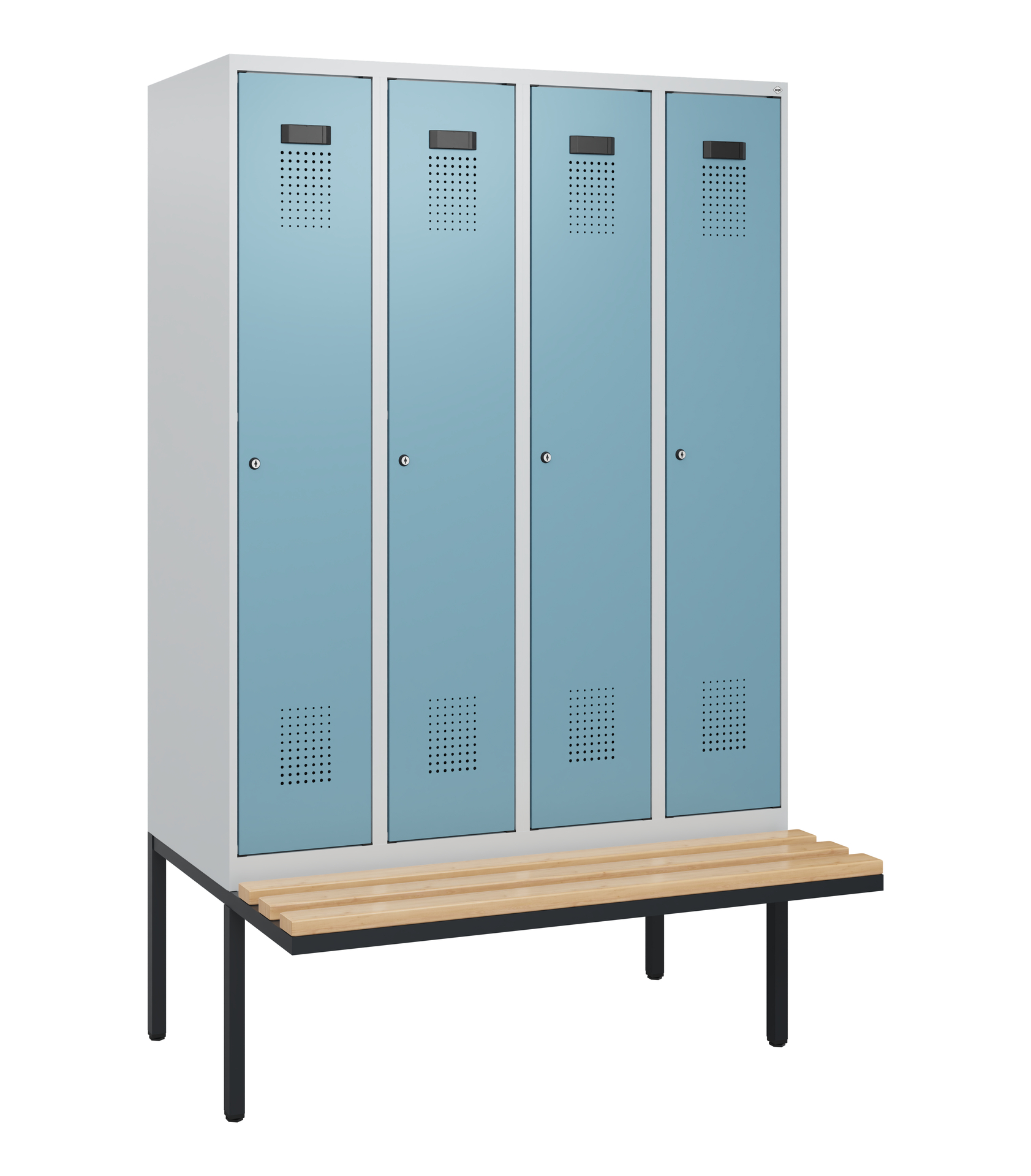C+P Spind Evolo PLUS, Bank, 4 Abteile, 1950x1200x8