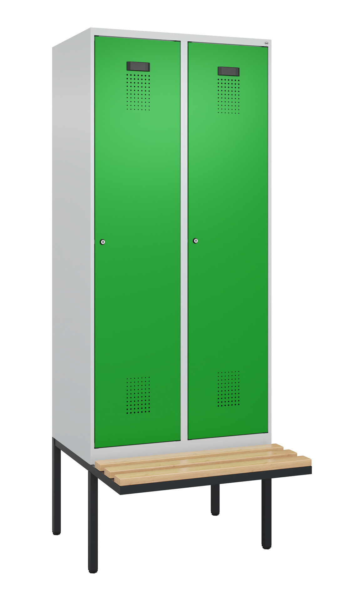 C+P Spind Evolo PLUS, Bank, 2 Abteile, 2120x800x81