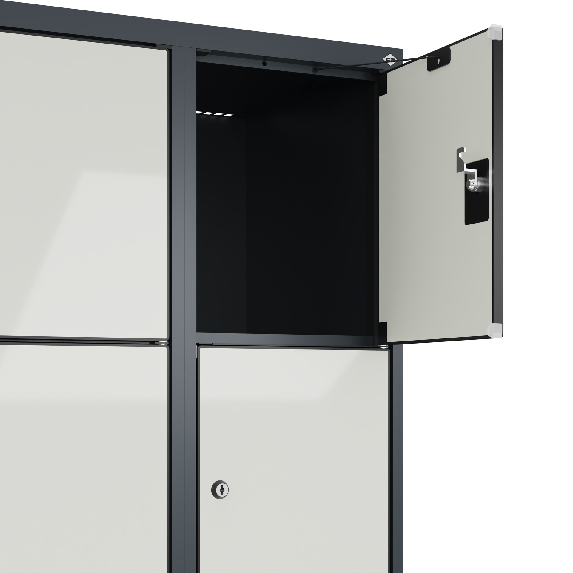 C+P Schlie�fachschrank Evolo PLUS, F��e, 20 F�cher, 1950x1200x500mm