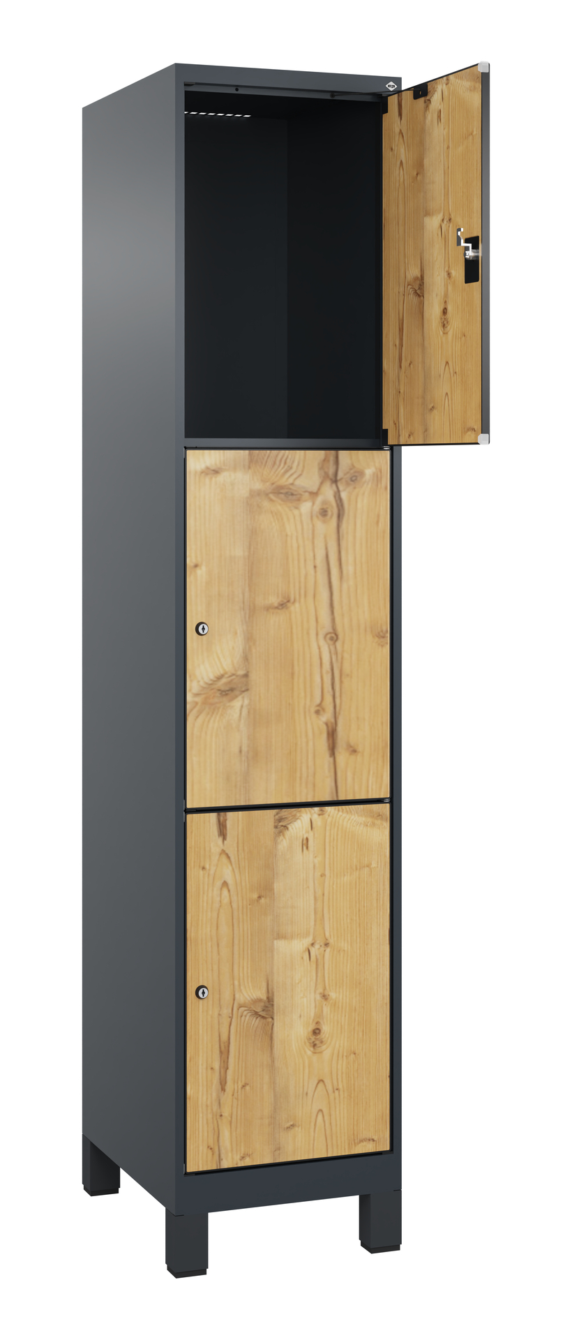 C+P Schlie�fachschrank Evolo PLUS, F��e, 3 F�cher, 1950x400x500mm