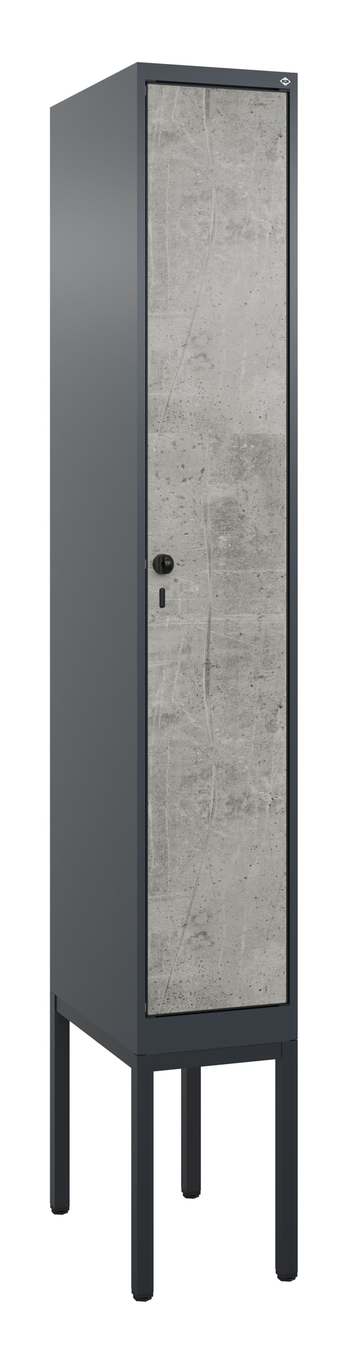 C+P Spind Evolo PLUS, Gestell, 1 Abteil, 2120x300x500mm