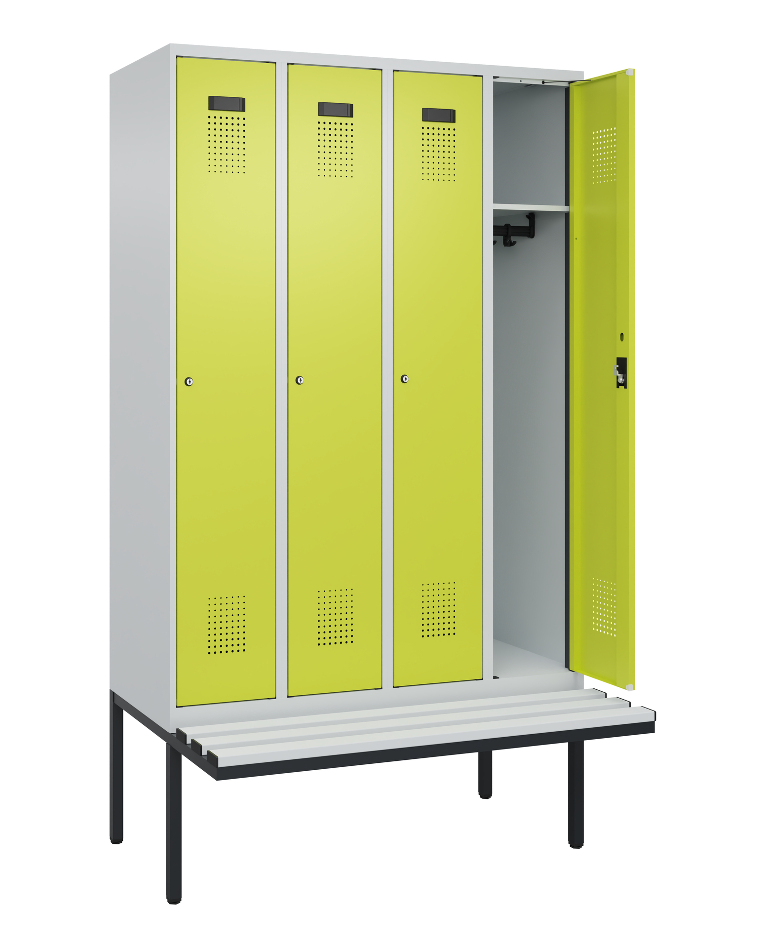 C+P Spind Evolo PLUS, Bank, 4 Abteile, 2120x1200x8