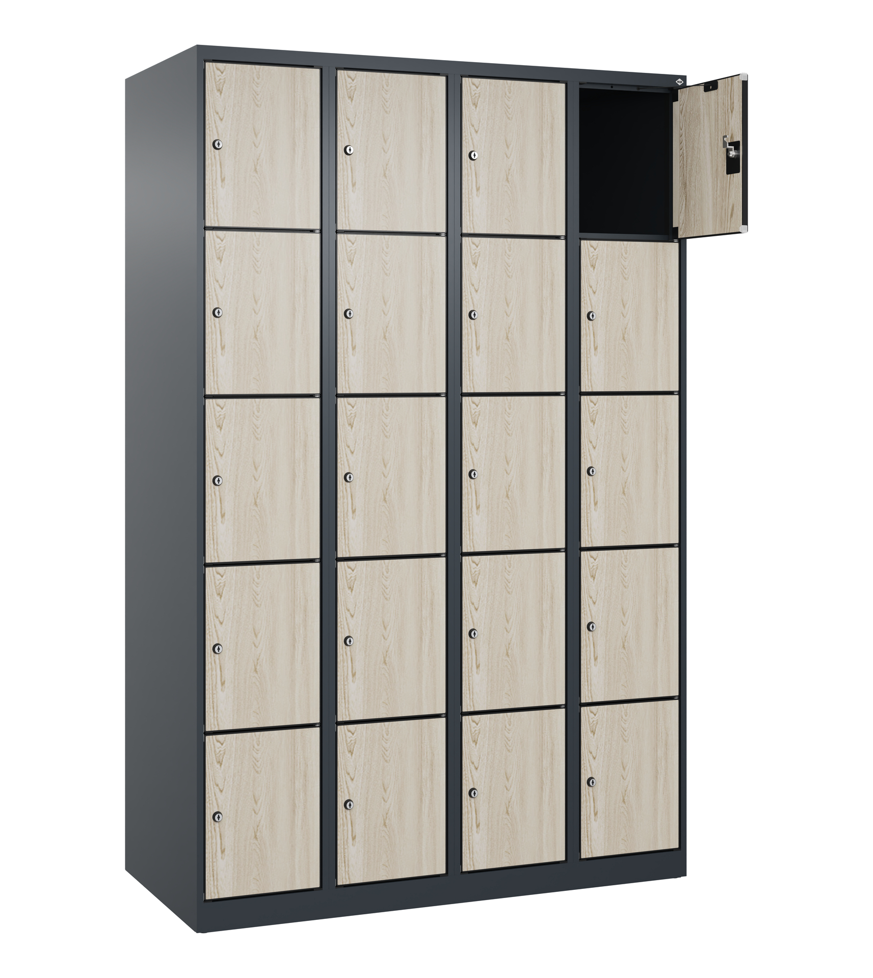 C+P Schlie�fachschrank Evolo PLUS, 20 F�cher, 1850x1200x500mm