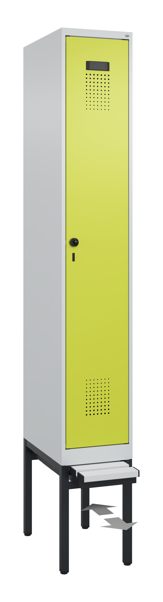 C+P Spind Evolo PLUS, Bank, 1 Abteil, 2120x300x815mm