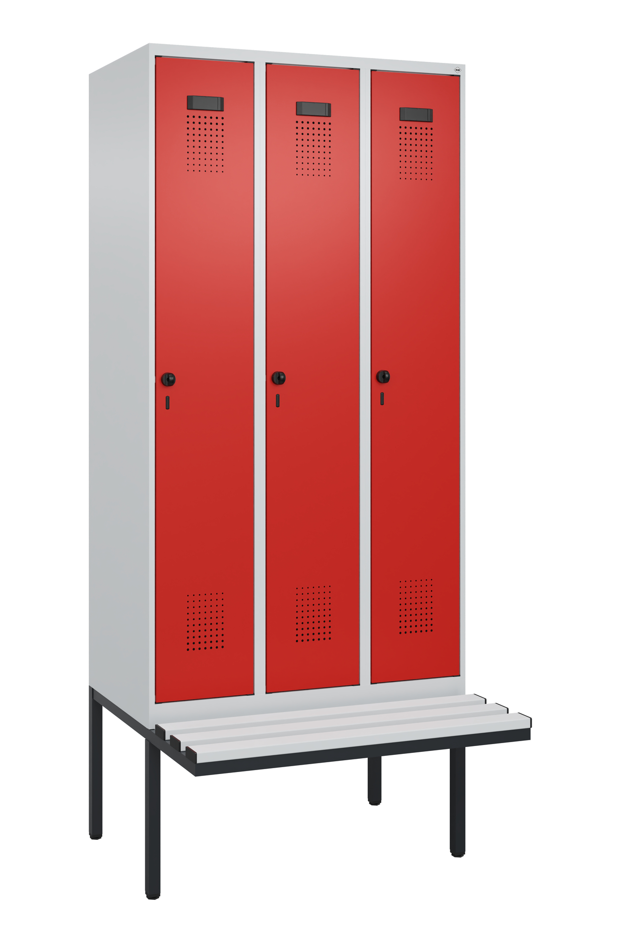 C+P Spind Evolo PLUS, Bank, 3 Abteile, 2120x900x81