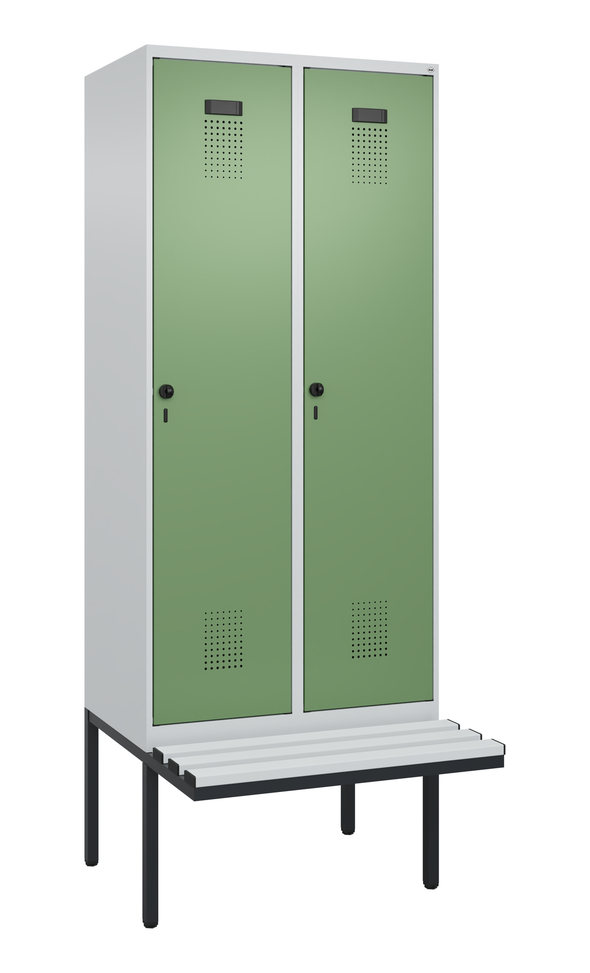 C+P Spind Evolo PLUS, Bank, 2 Abteile, 2120x800x81