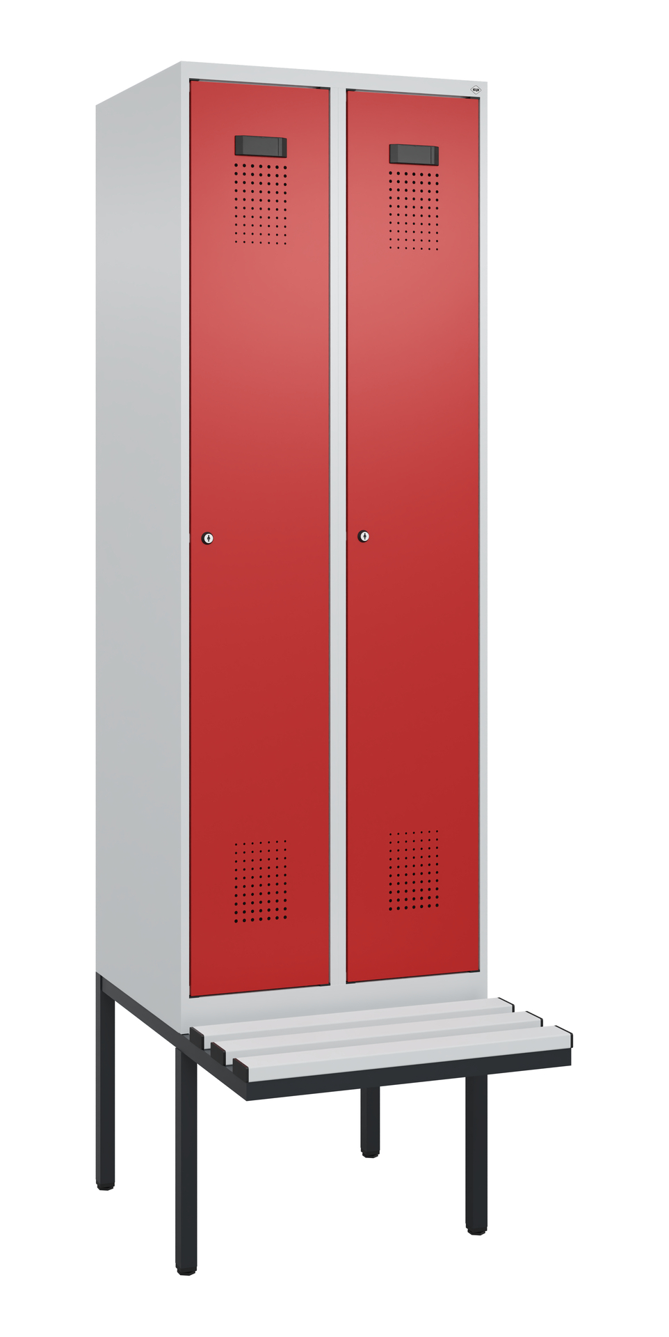 C+P Spind Evolo PLUS, Bank, 2 Abteile, 2120x600x81
