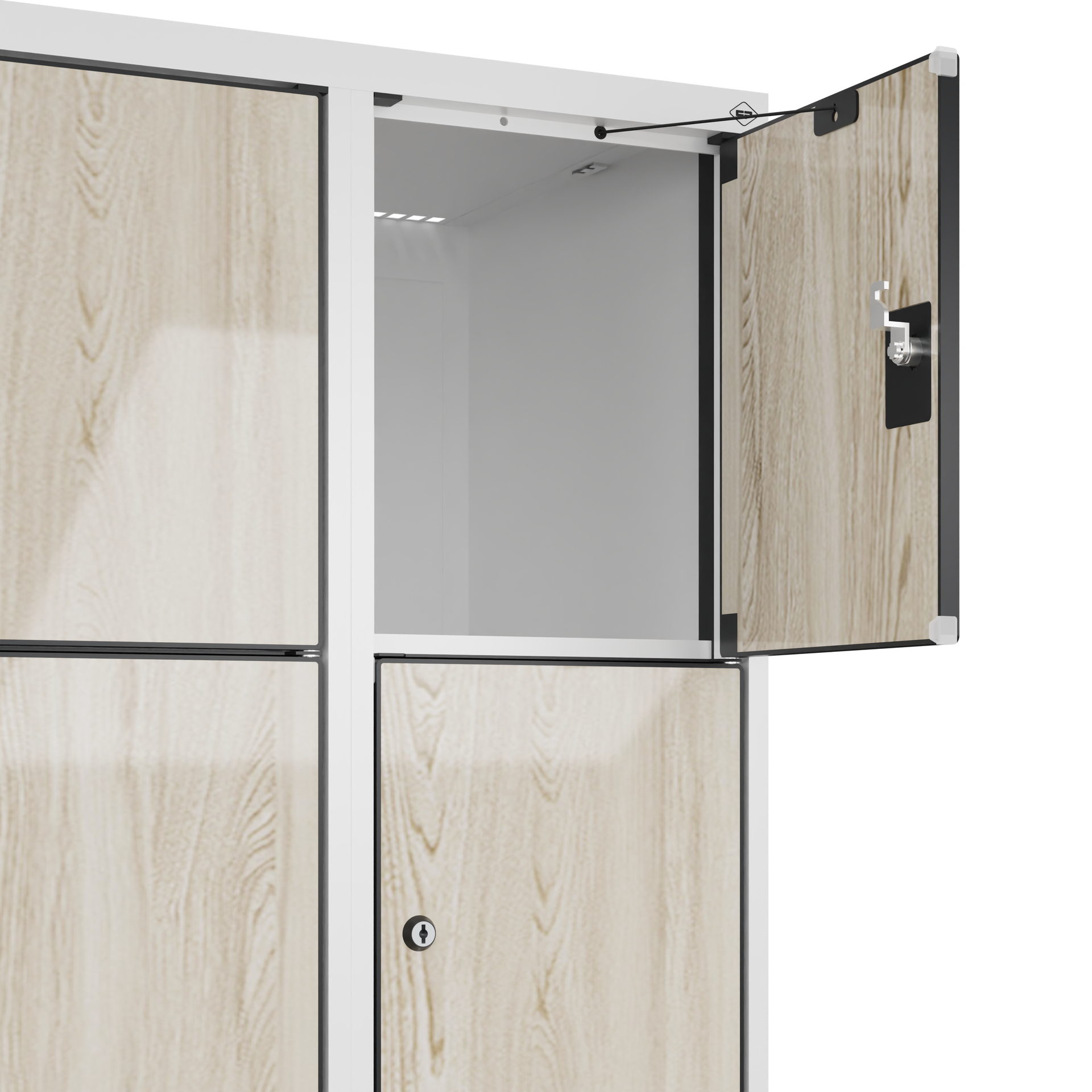 C+P Schlie�fachschrank Evolo PLUS, Sockel, 10 F�cher, 1950x600x500mm