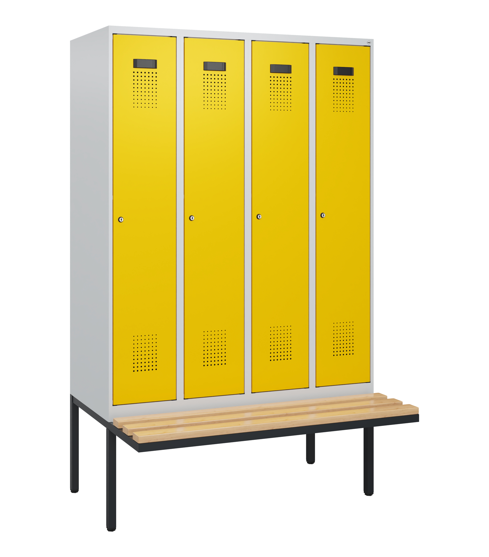 C+P Spind Evolo PLUS, Bank, 4 Abteile, 1950x1200x8
