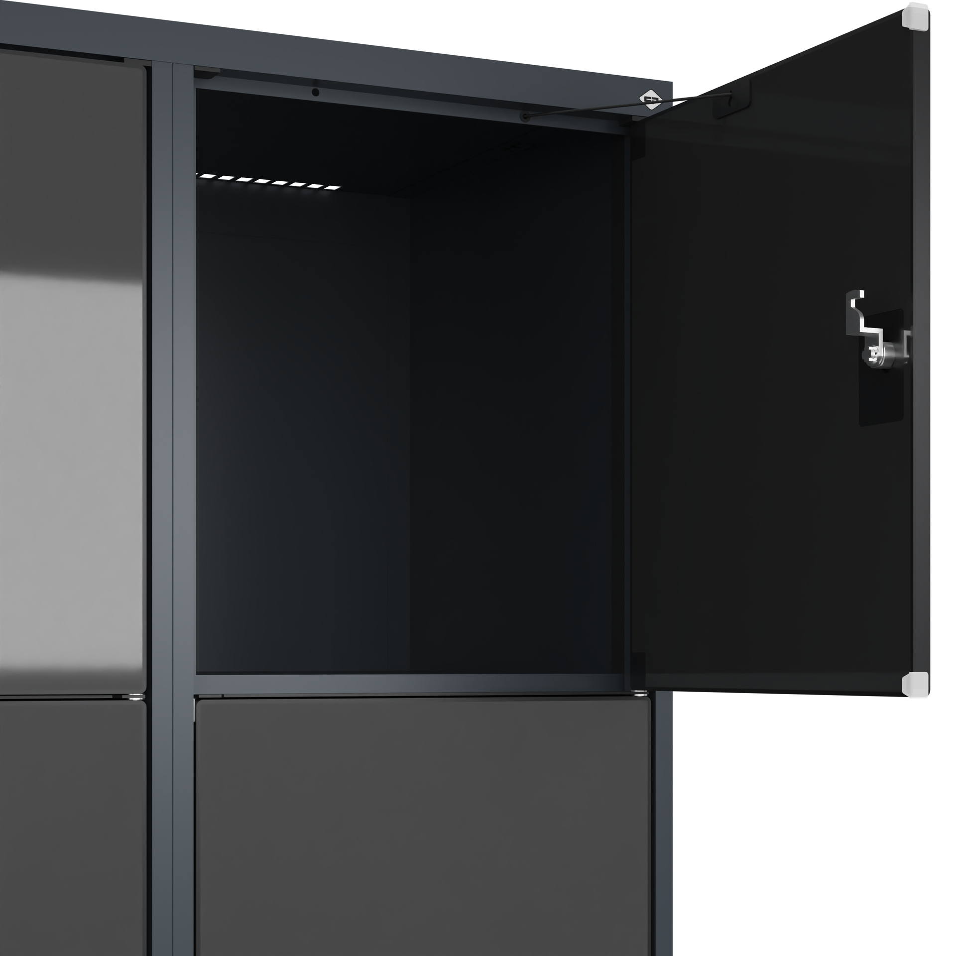 C+P Schlie�fachschrank Evolo PLUS, F��e, 12 F�cher, 1950x1200x500mm