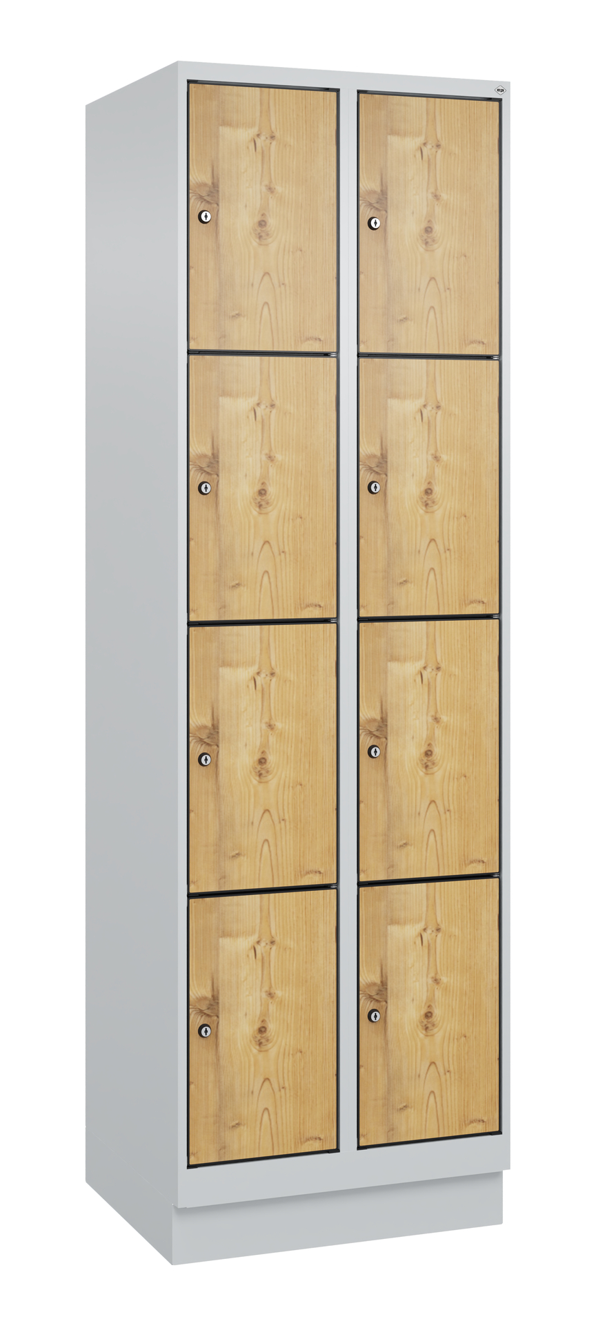 C+P Schlie�fachschrank Evolo PLUS, Sockel, 8 F�cher, 1950x600x500mm