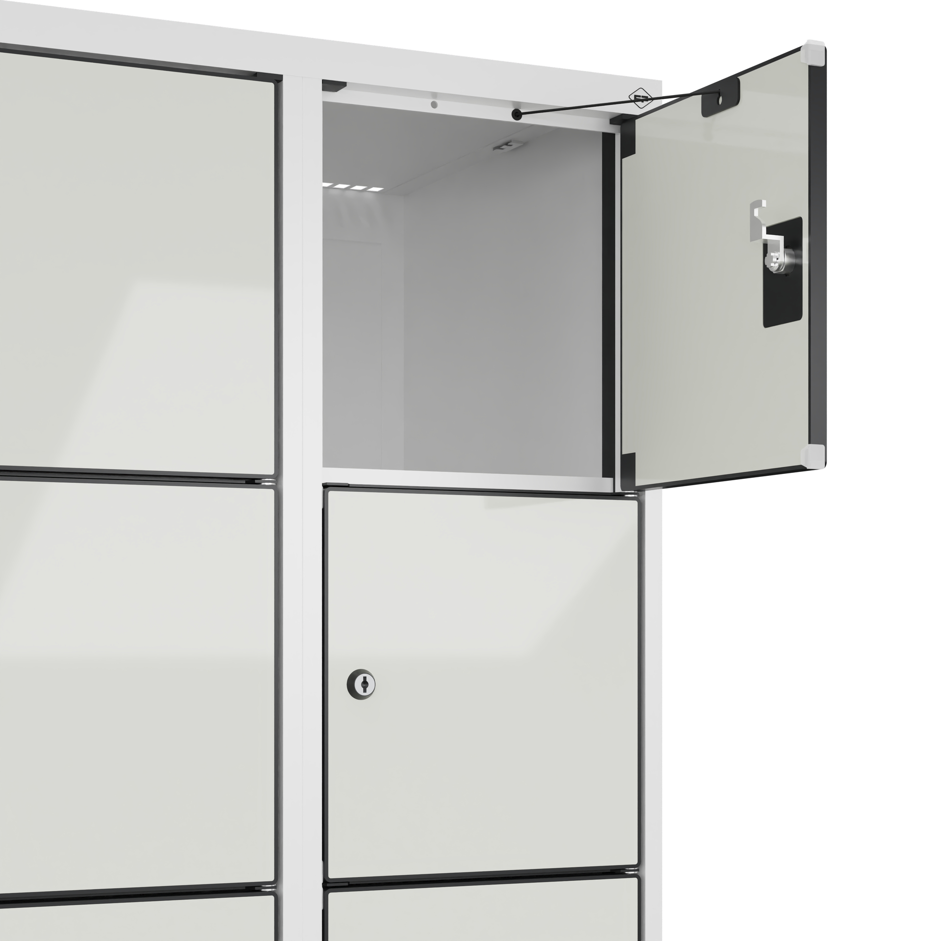C+P Schlie�fachschrank Evolo PLUS, 18 F�cher, 1850x900x500mm