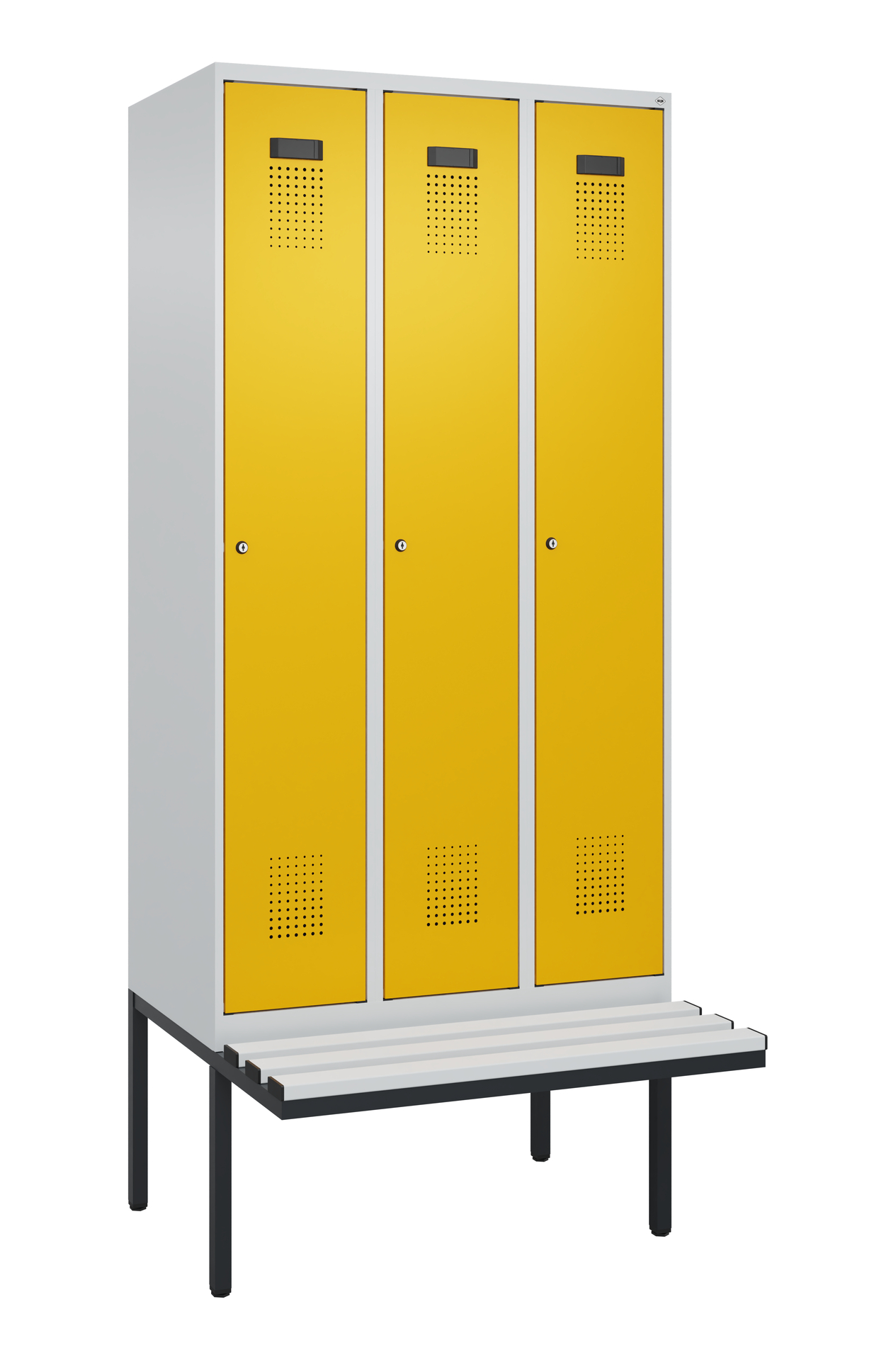 C+P Spind Evolo PLUS, Bank, 3 Abteile, 2120x900x81
