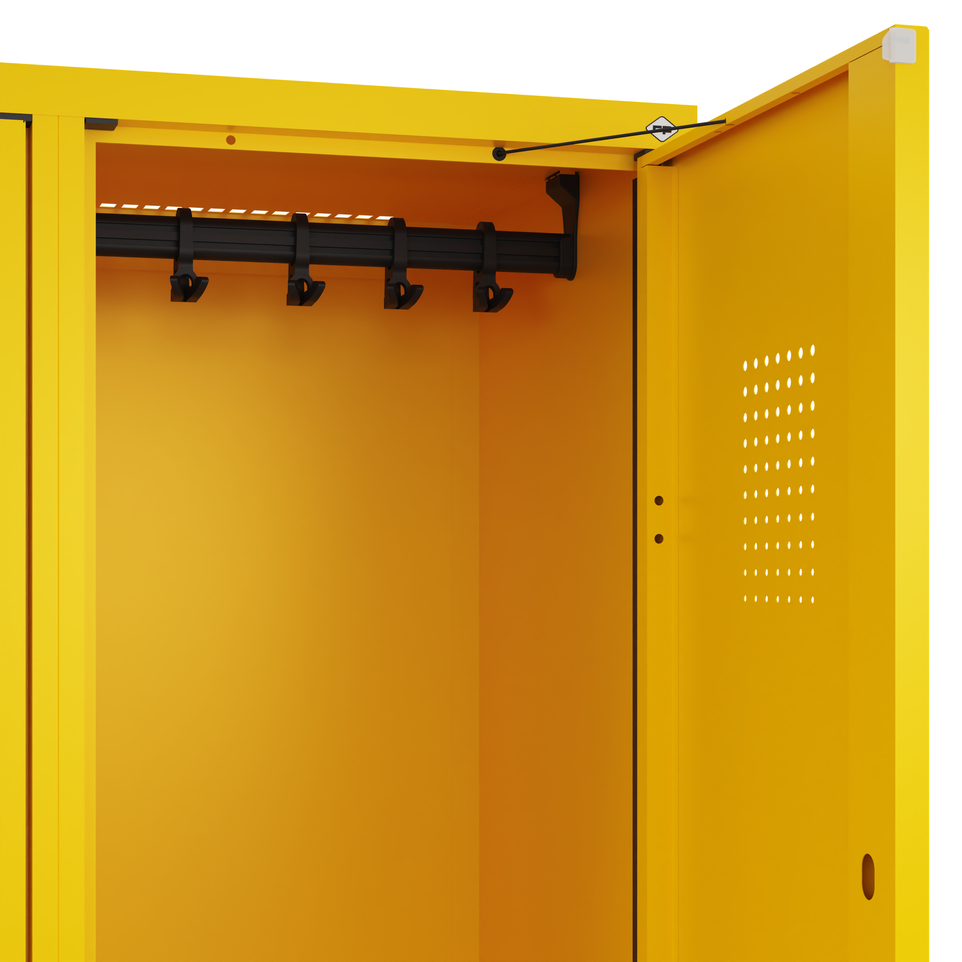 C+P Doppelstöckiger Spind Evolo PLUS, 2 Fächer, 2120x400x815mm