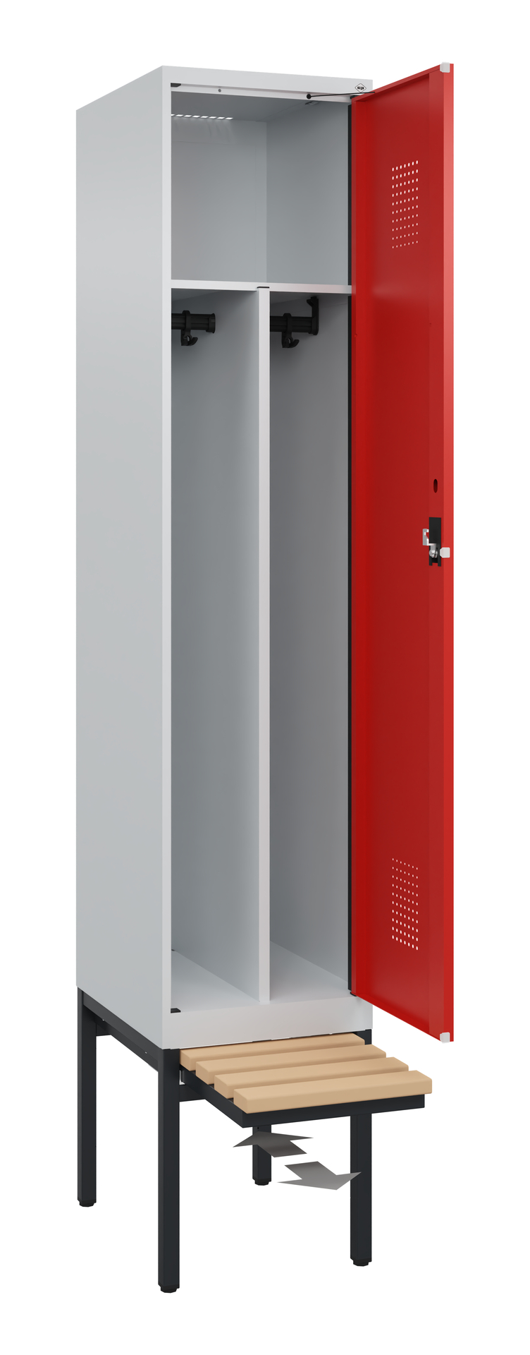 C+P Spind Evolo PLUS, Bank, 1 Abteil, 2120x400x815mm