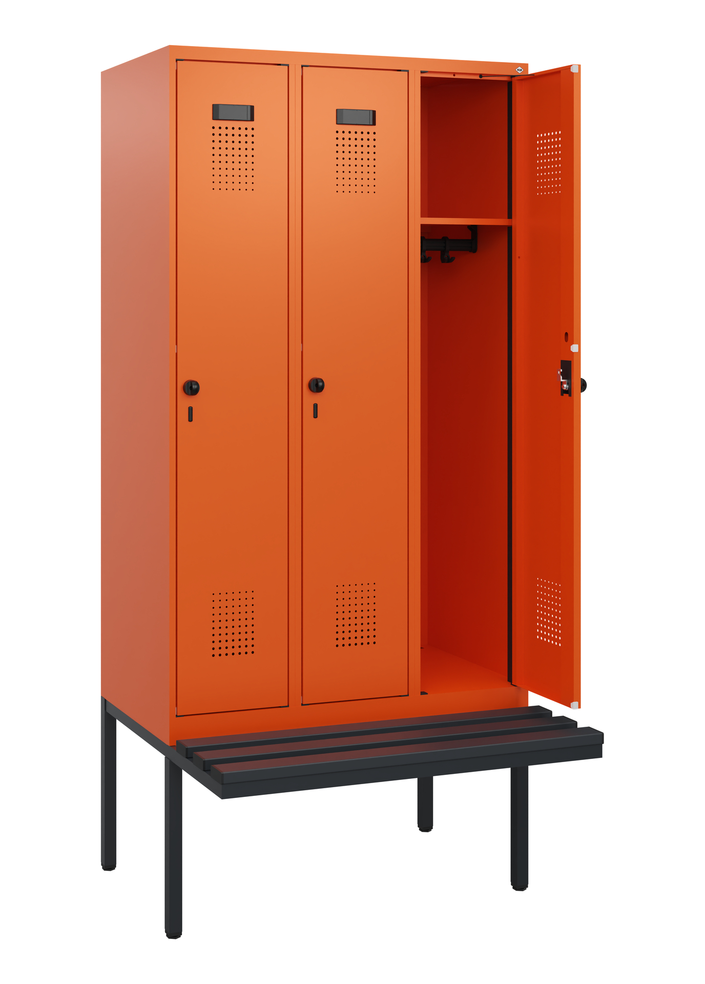 C+P Spind Evolo PLUS, Bank, 3 Abteile, 1950x900x81