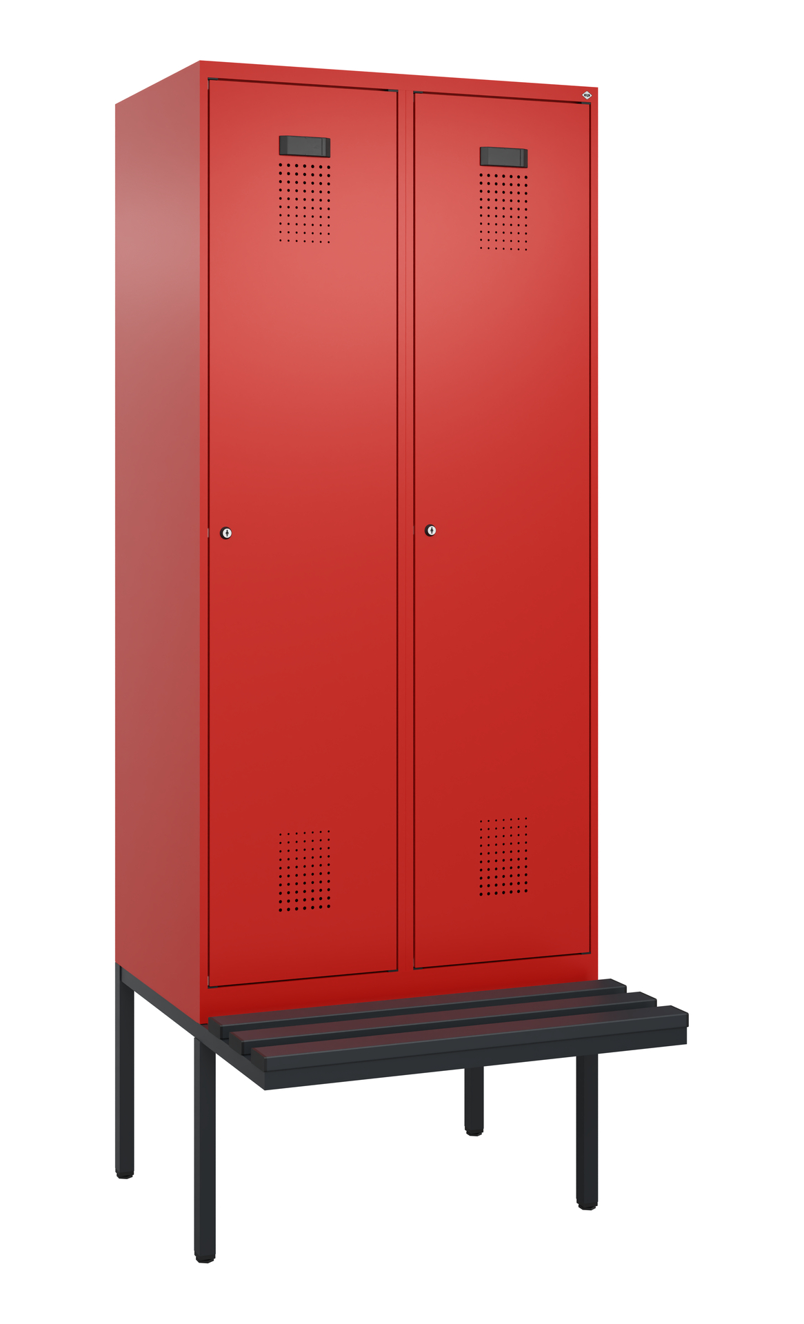 C+P Spind Evolo PLUS, Bank, 2 Abteile, 2120x800x81