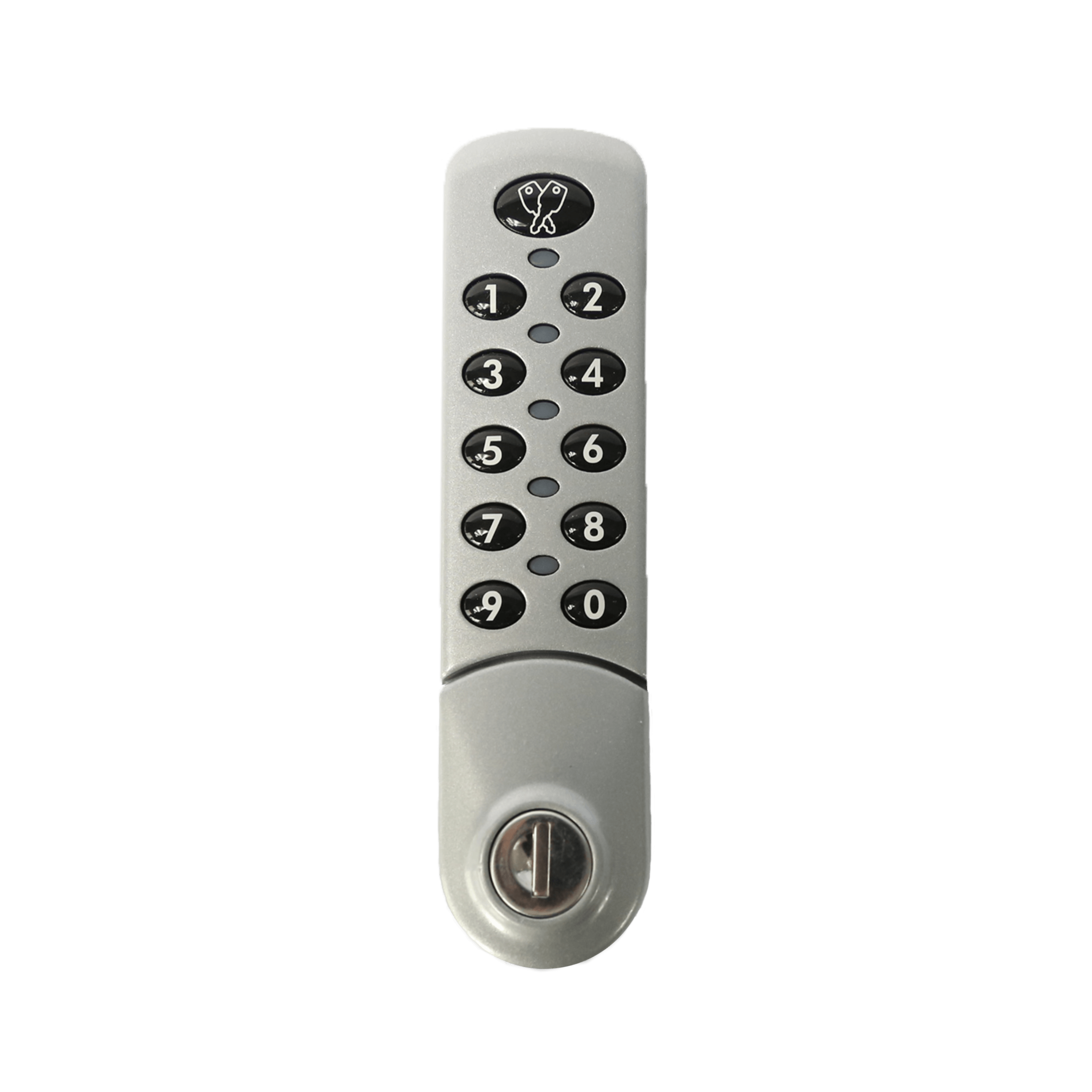 C+P Elektronisch cijferslot, Eurolocks 3780, kleur zilver