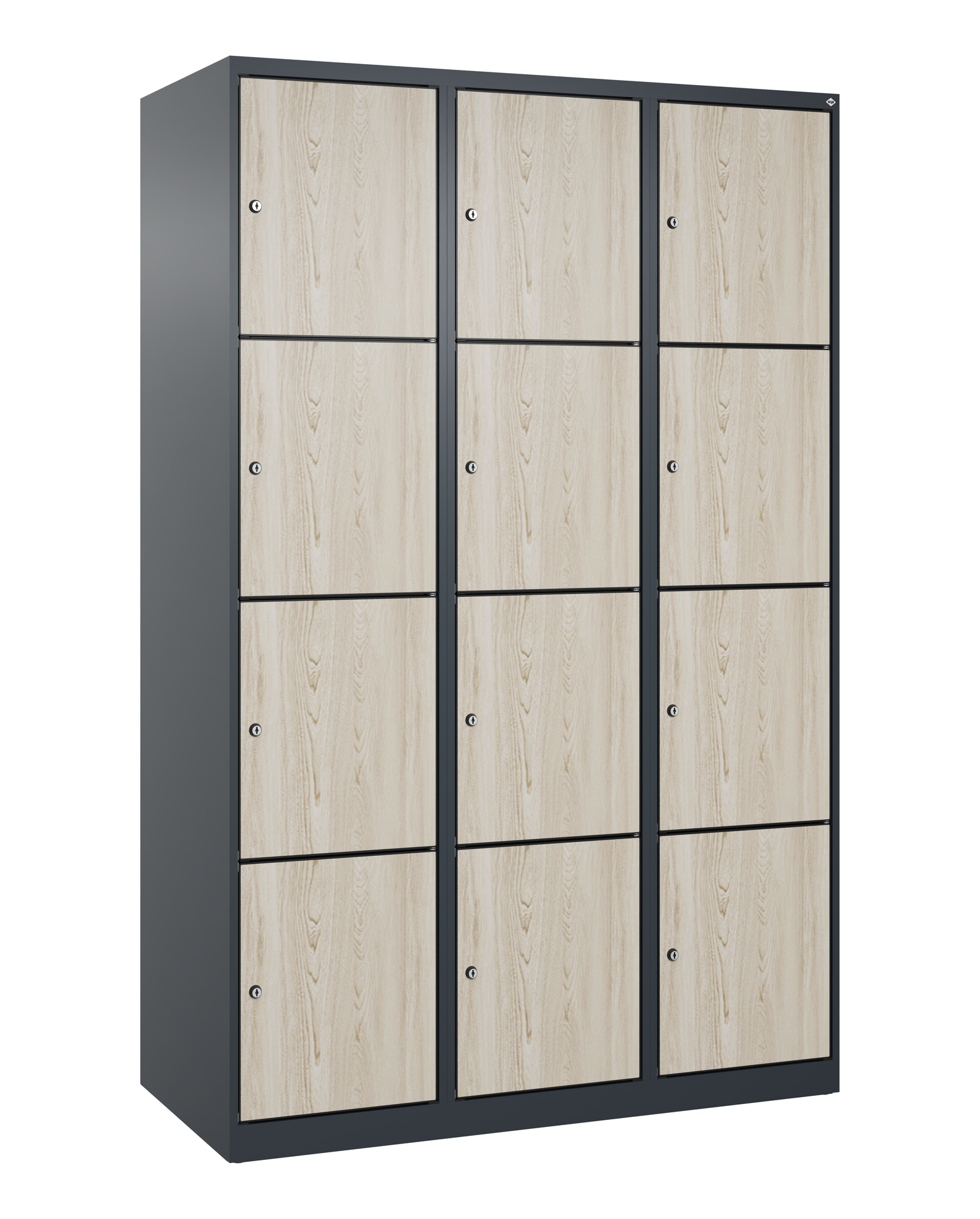 C+P Schlie�fachschrank Evolo PLUS, 12 F�cher, 1850x1200x500mm