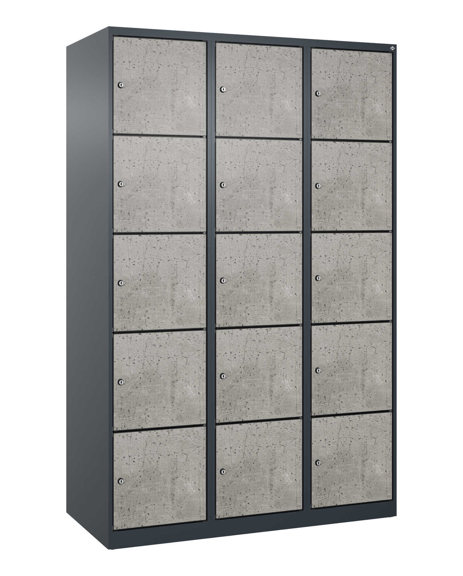 C+P Schlie�fachschrank Evolo PLUS, 15 F�cher, 1850x1200x500mm