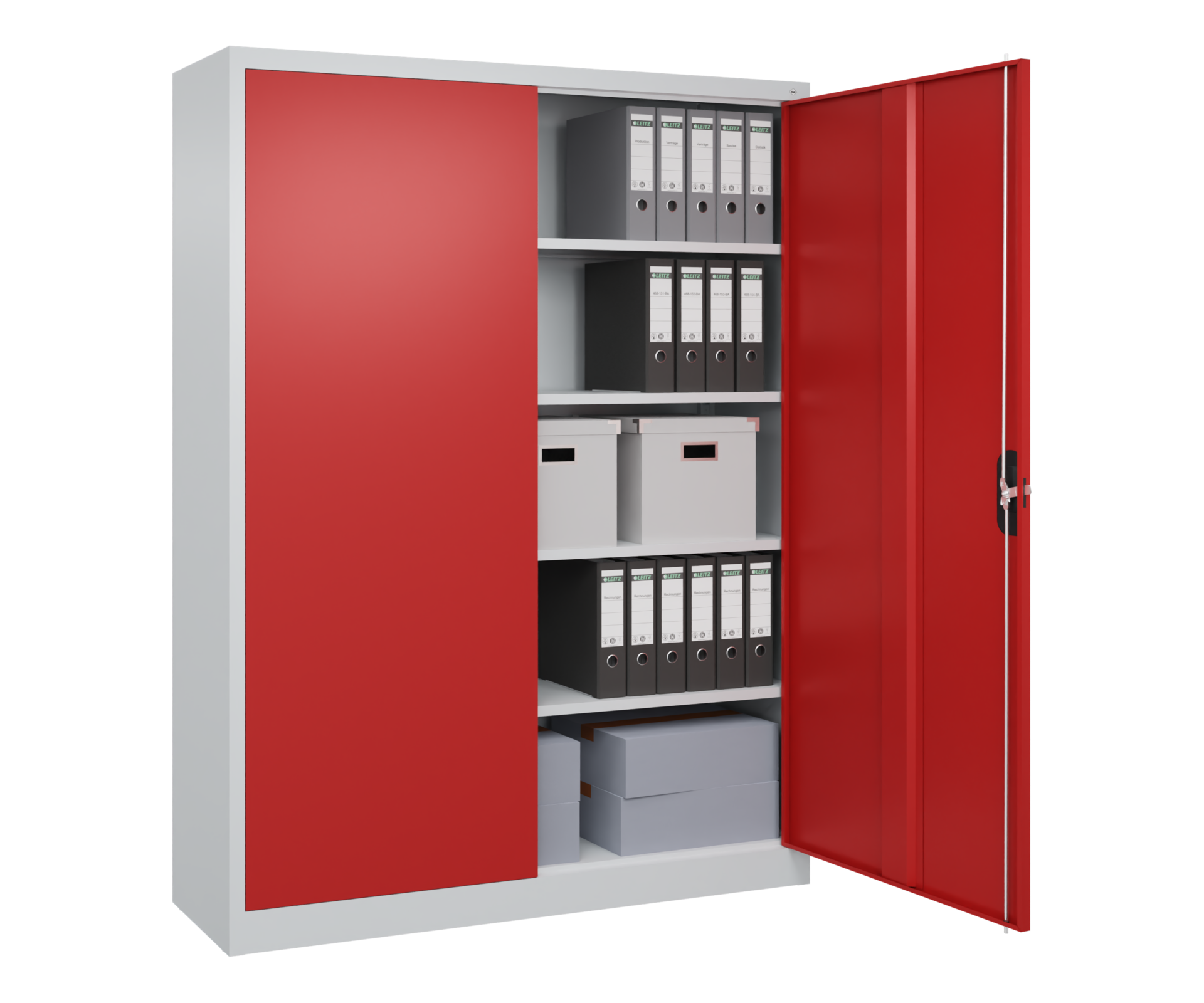 C+P Büroschrank, Acurado, 1950x1500x400mm, 7035/3000